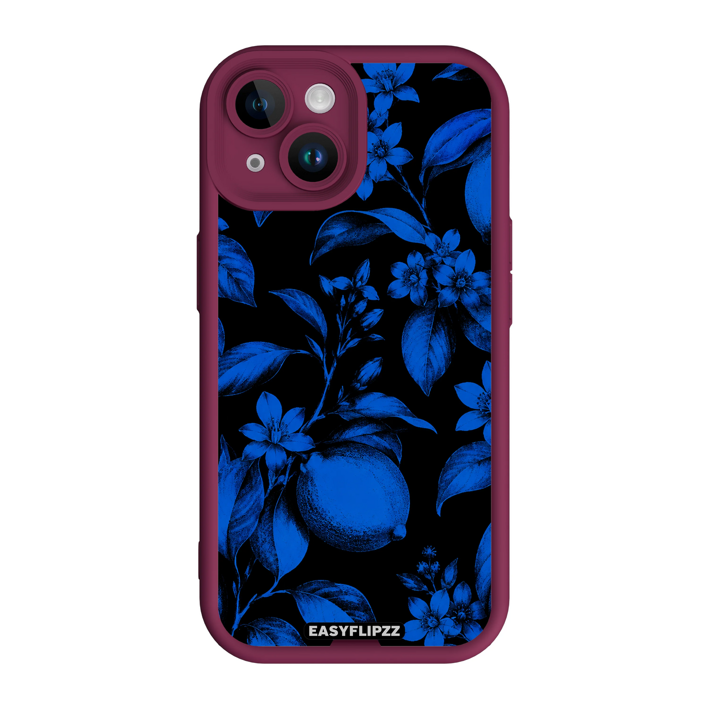 Blue Floral Elegance - iPhone 13