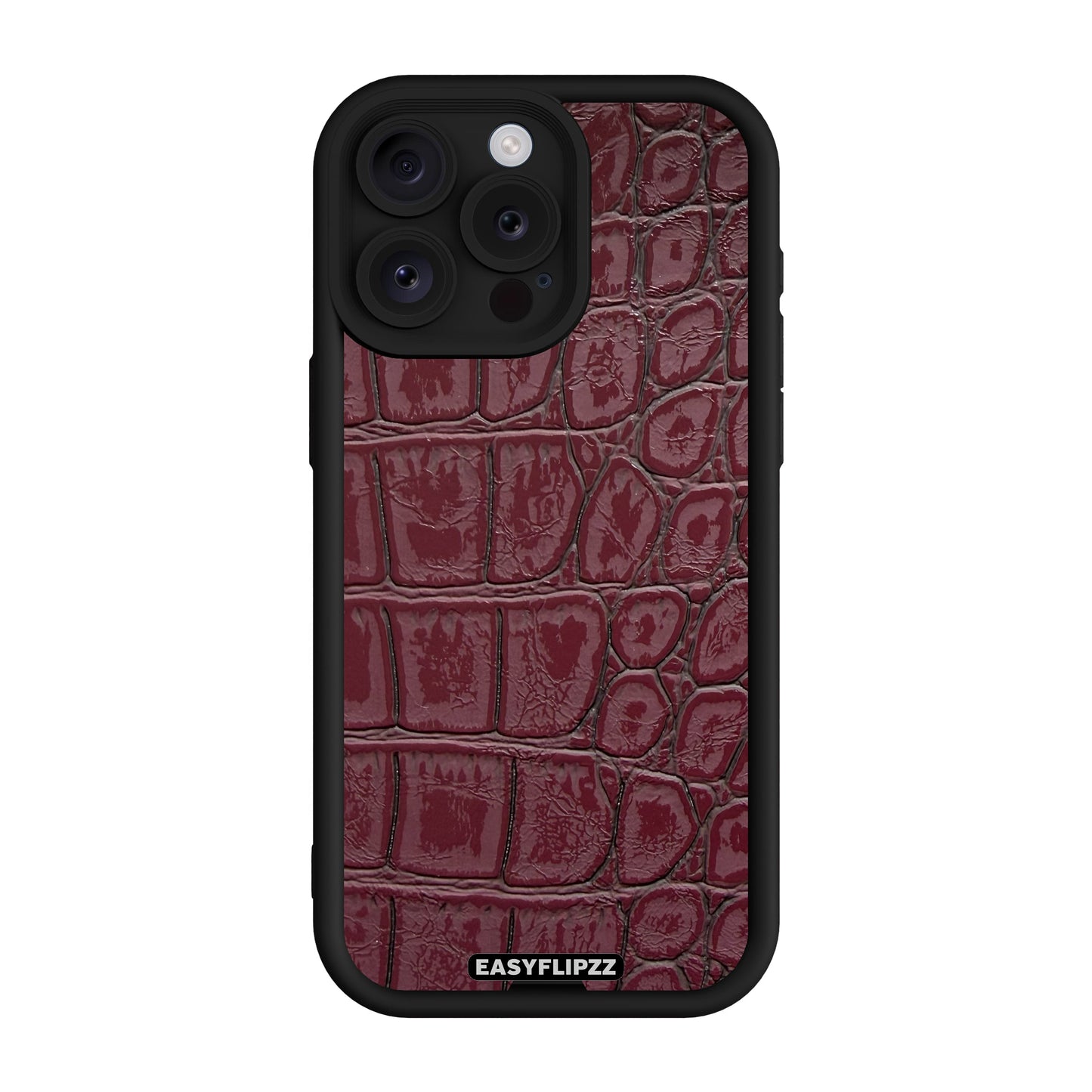 iPhone 12 Pro | Croco Vegan Leather Burgundy | Base Set