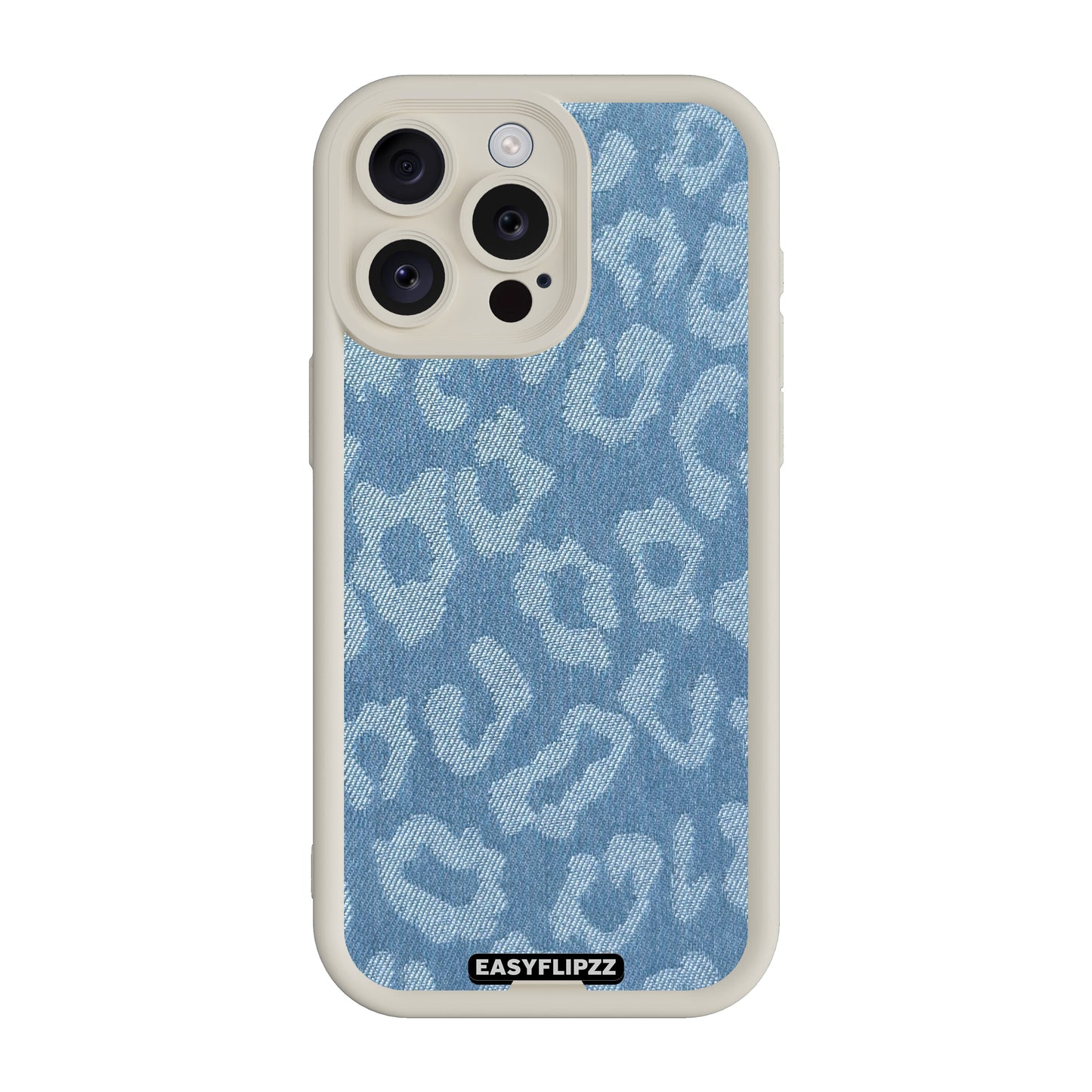 iPhone 12 Pro Max | White | Jeans Jacquard Medium Leopard | Base Set