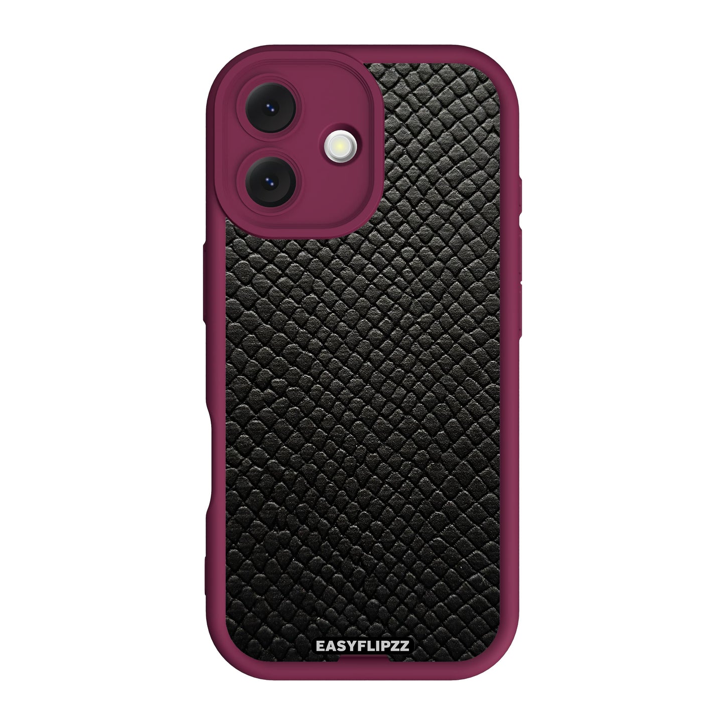 iPhone 17 | Burgundy | Snake Vegan Leather Black | Base Set