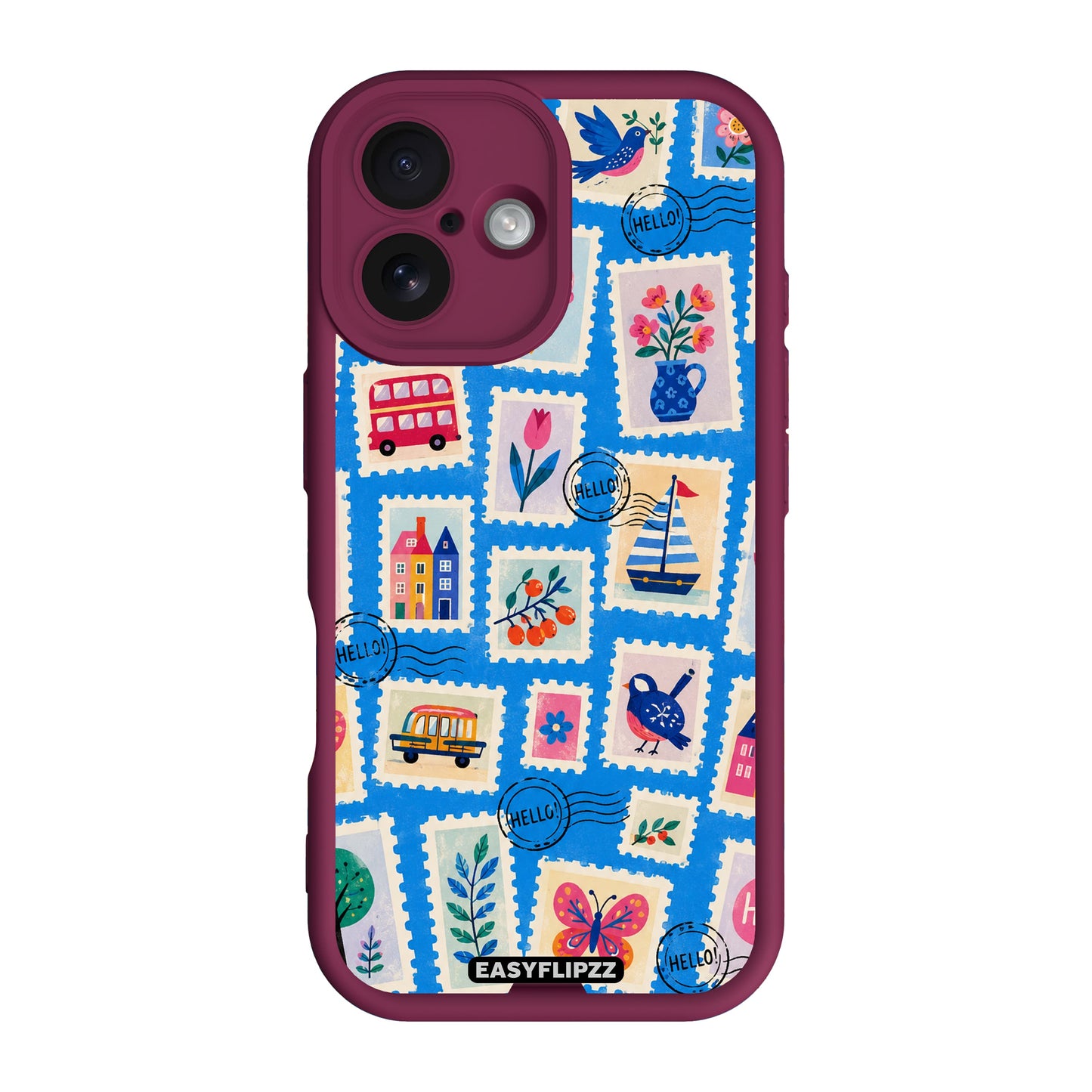 Azure Stamps - iPhone 16 Plus