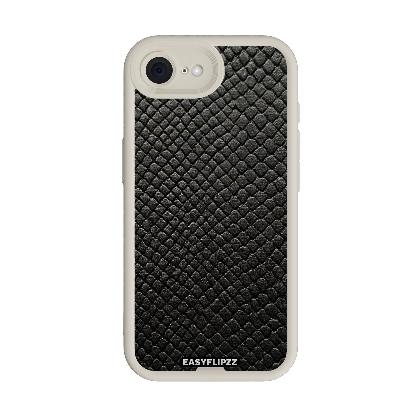 iPhone 16e | White | Snake Vegan Leather Black | Base Set