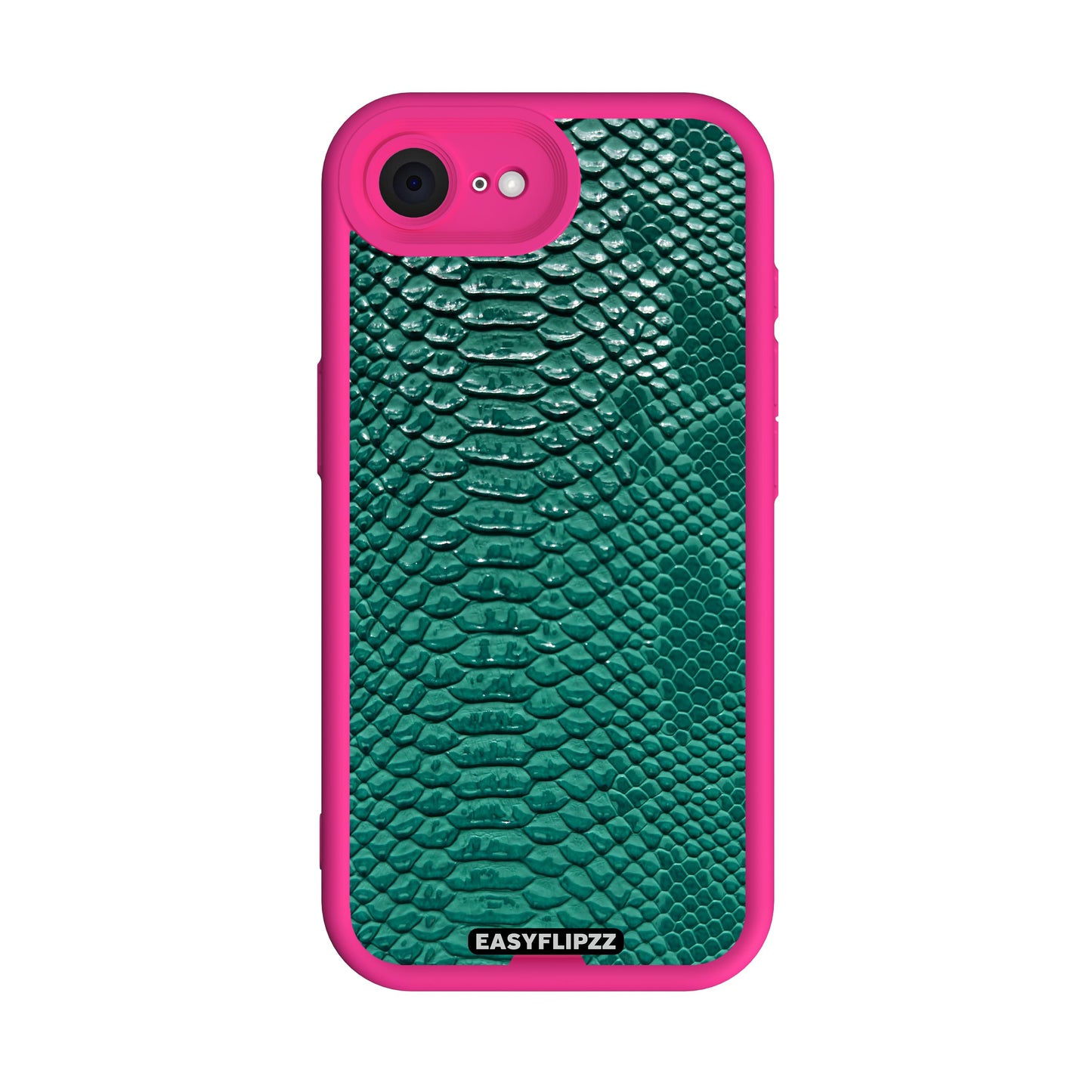 iPhone 16e | Pink | Leather Emerald Snake | Base Set