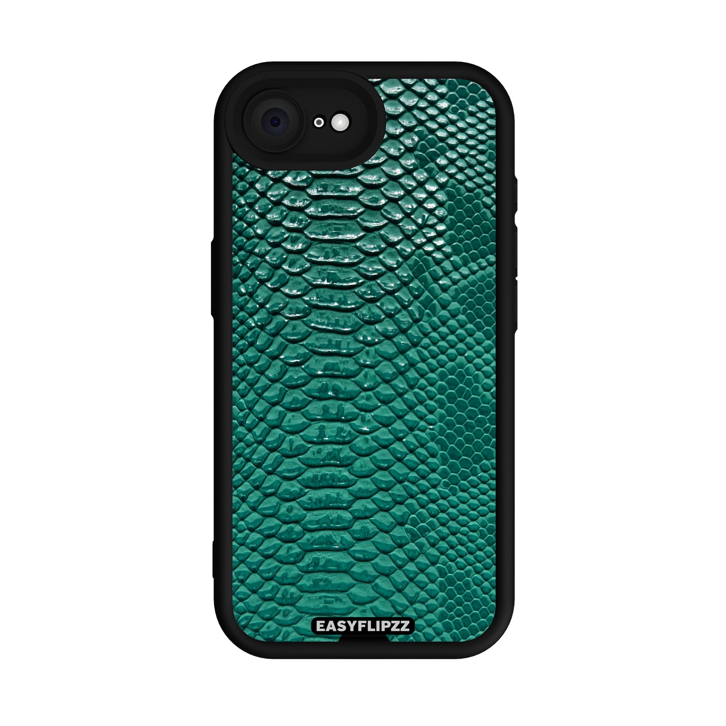 iPhone 16e | Black | Snake Vegan Leather Emerald | Base Set