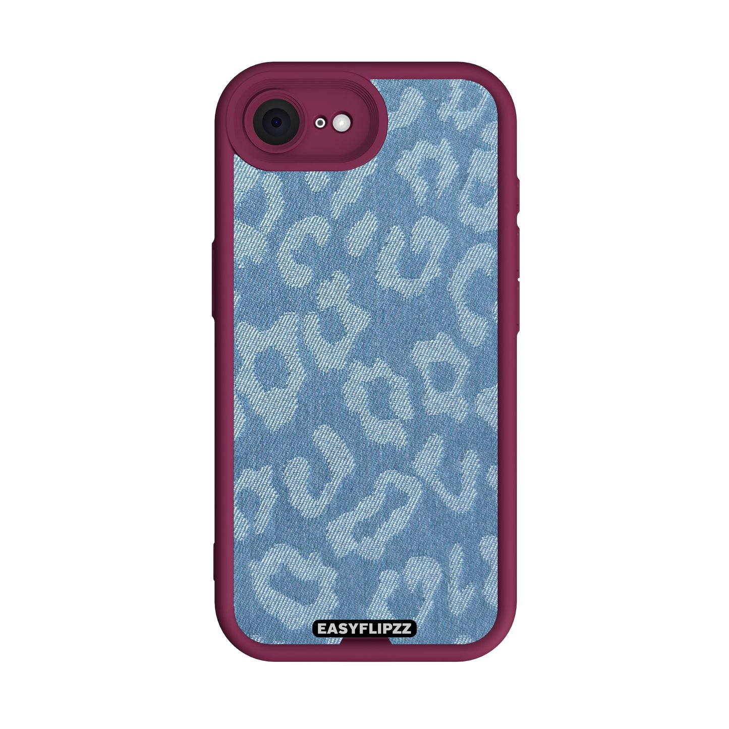 iPhone 16e | Burgundy | Jeans Jacquard Medium Leopard | Base Set