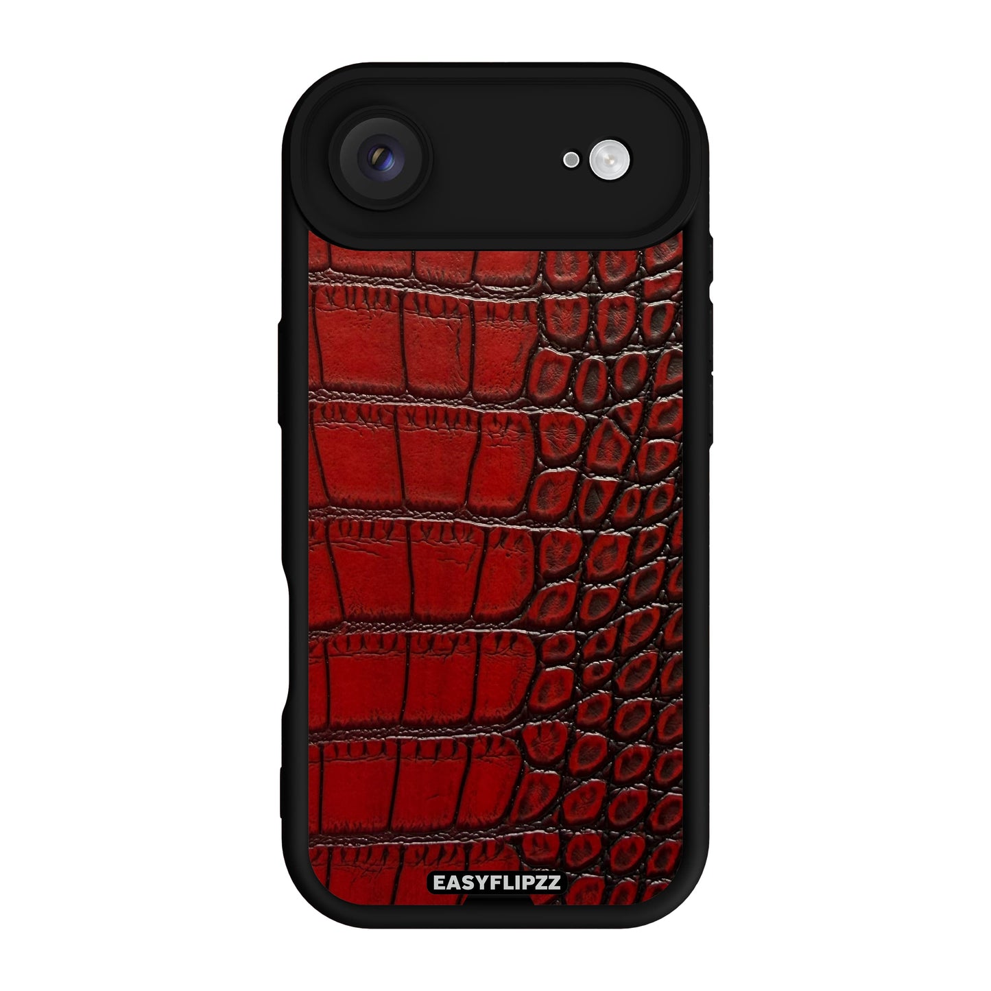 iPhone 17 Air | Black | Croco Vegan Leather Mahogany | Base Set