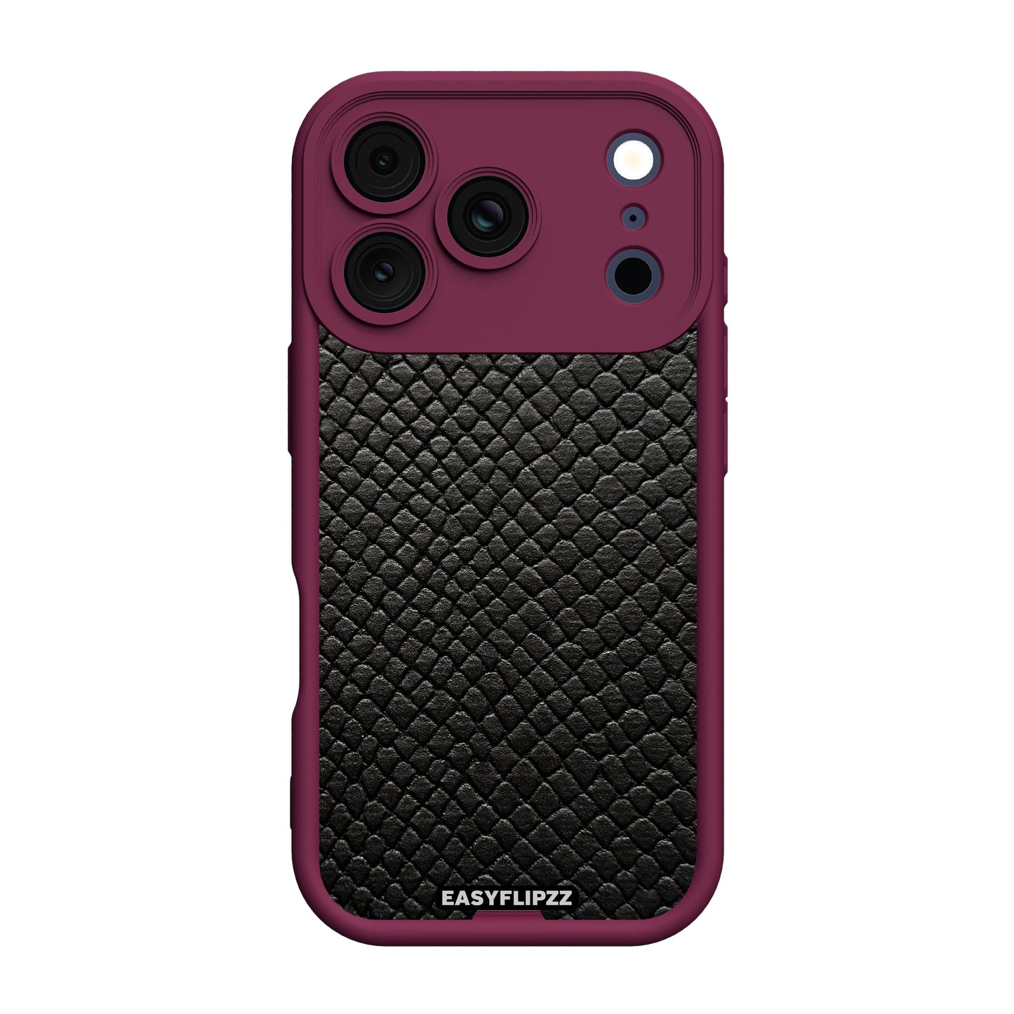 iPhone 17 Pro | Burgundy | Snake Vegan Leather Black | Base Set