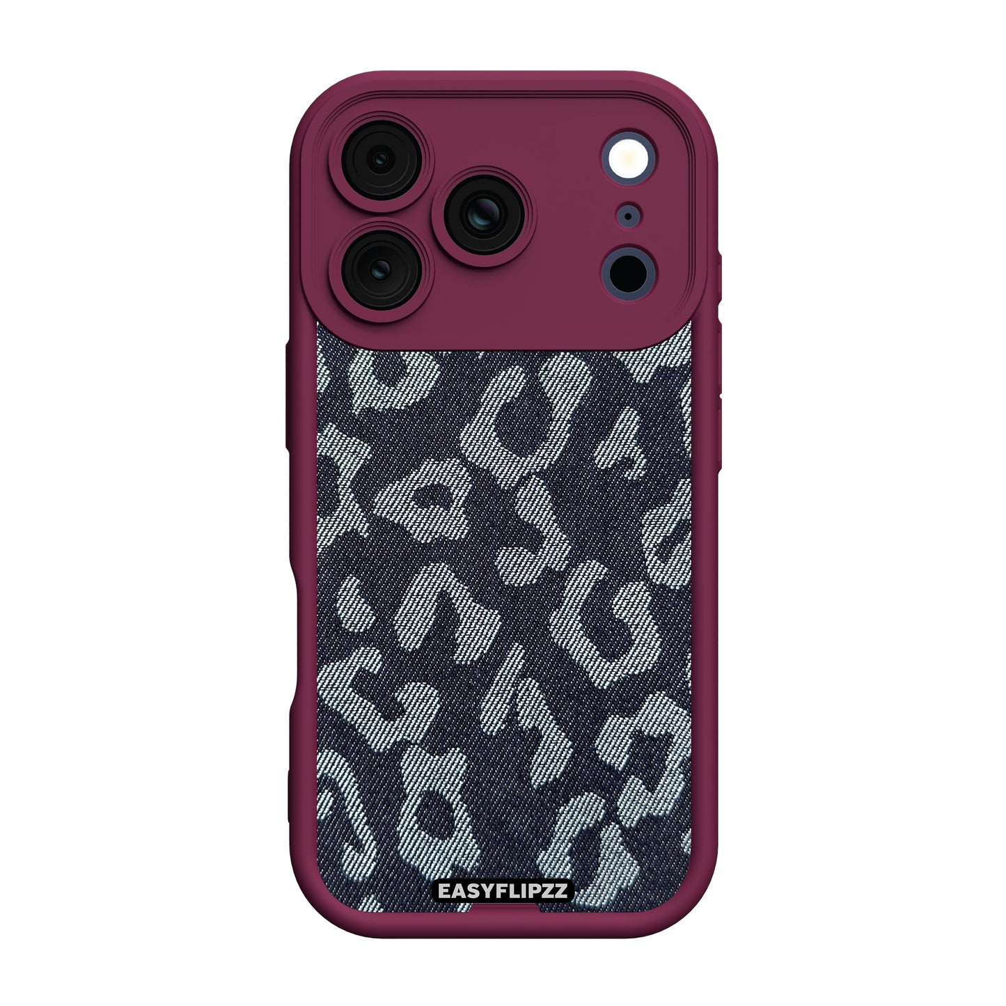 iPhone 17 Pro | Burgundy | Jeans Jacquard Dark Leopard | Base Set