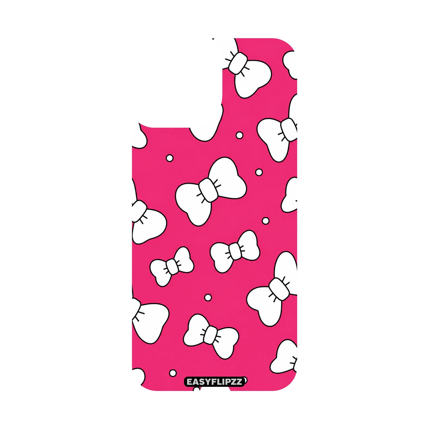 White Bow Pop Backflipzz - iPhone 15