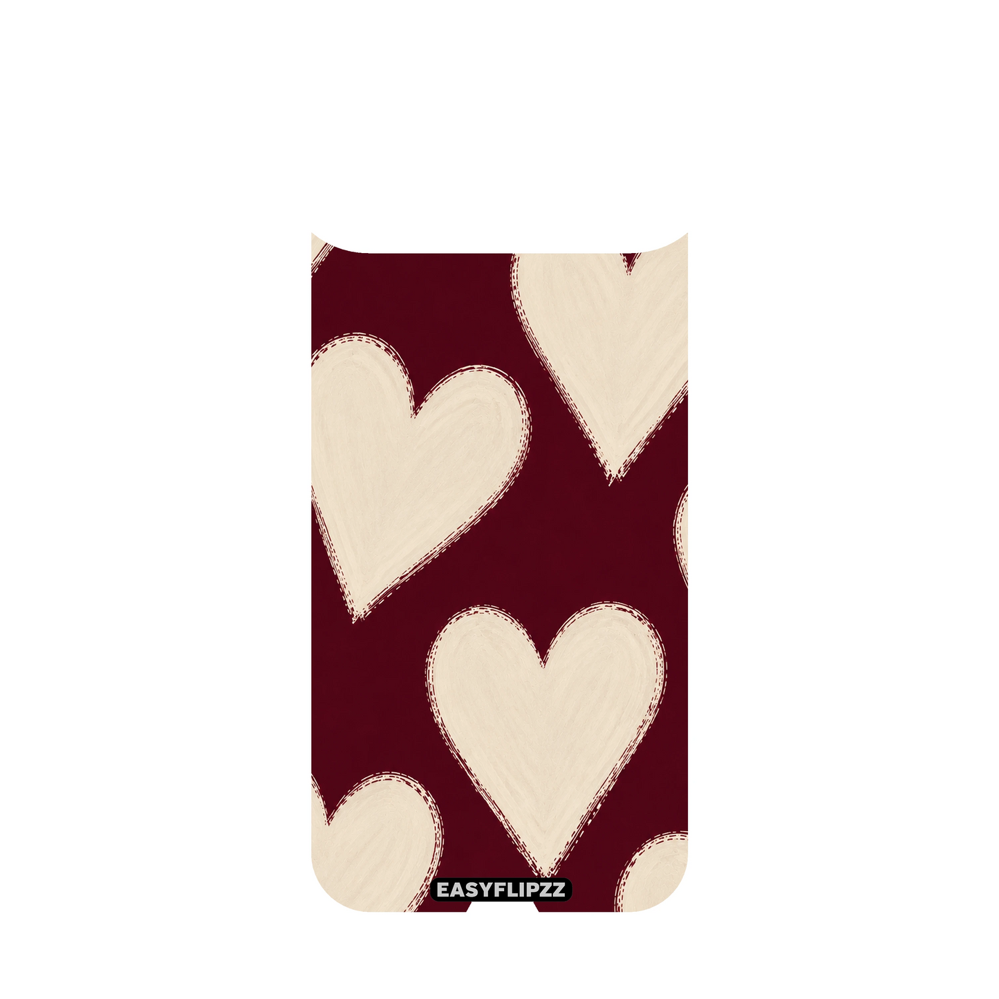 Burgundy Hearts Backflipzz - iPhone 17 Air
