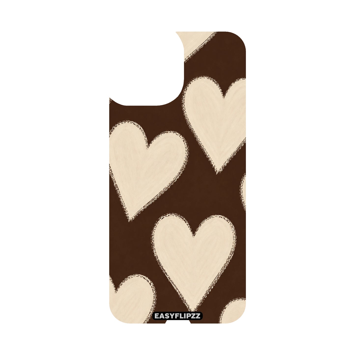 Mocha Hearts Backflipzz - iPhone 15 Plus