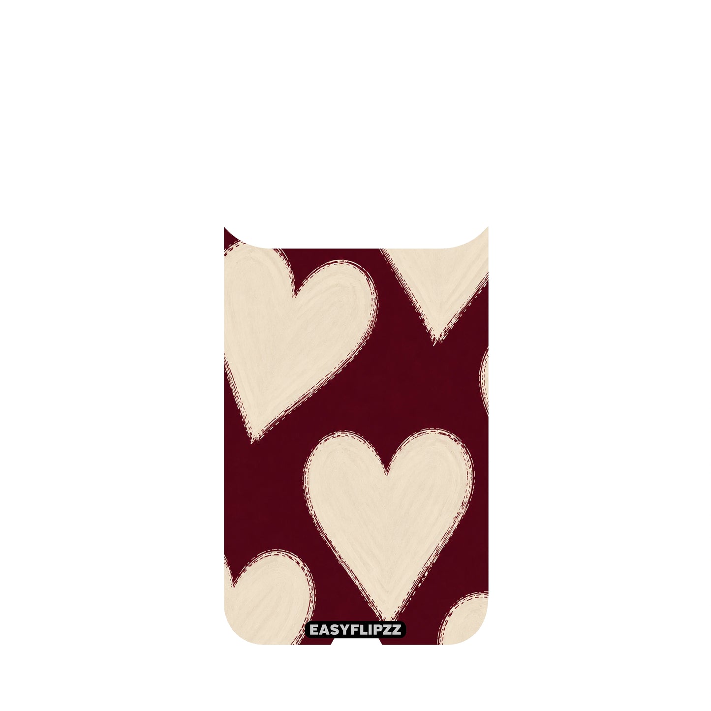 Burgundy Hearts Backflipzz - iPhone 17 Pro
