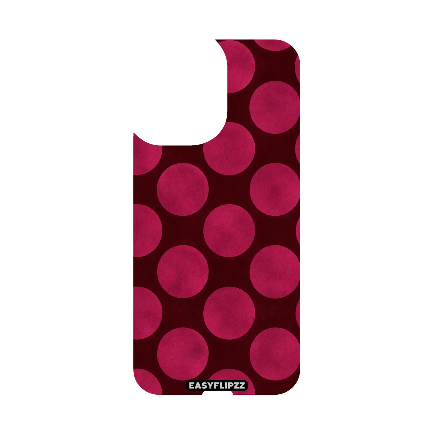 Polkadot Couture Burgundy Backflipzz - iPhone 16 Plus