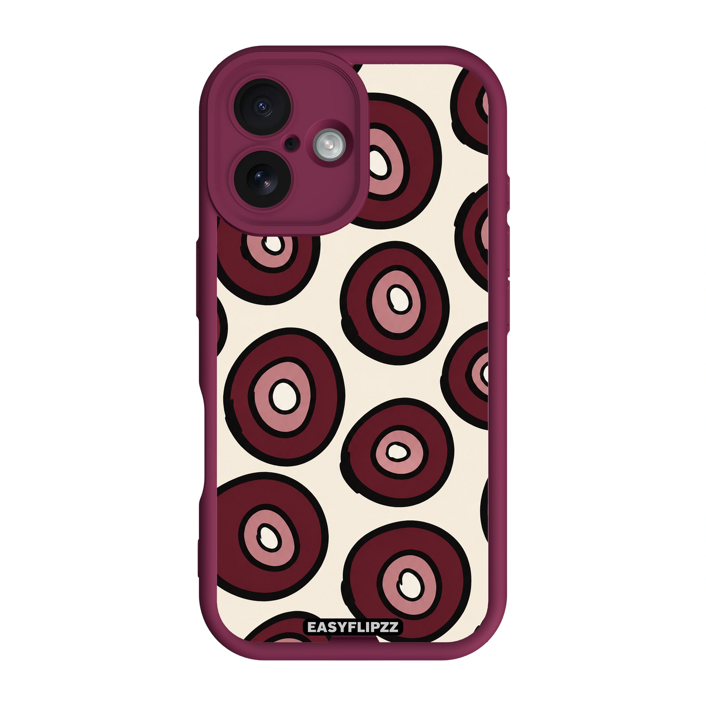 Burgundy Orbit - iPhone 16 Plus