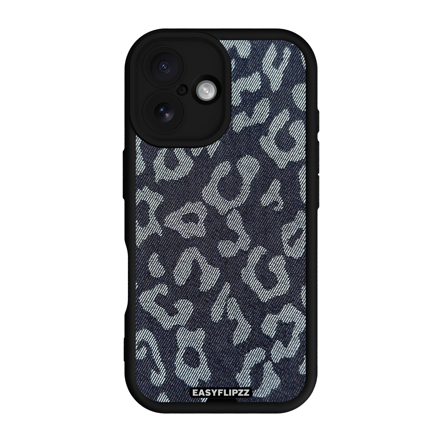 iPhone 16 Plus | Black | Jeans Jacquard Dark Leopard | Base Set