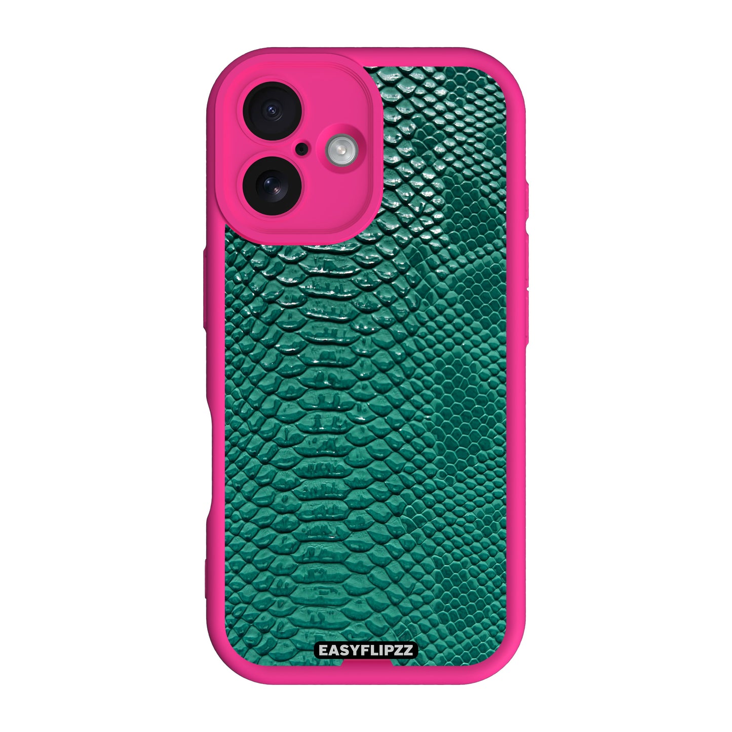 iPhone 16 Plus | Pink | Leather Emerald Snake | Base Set