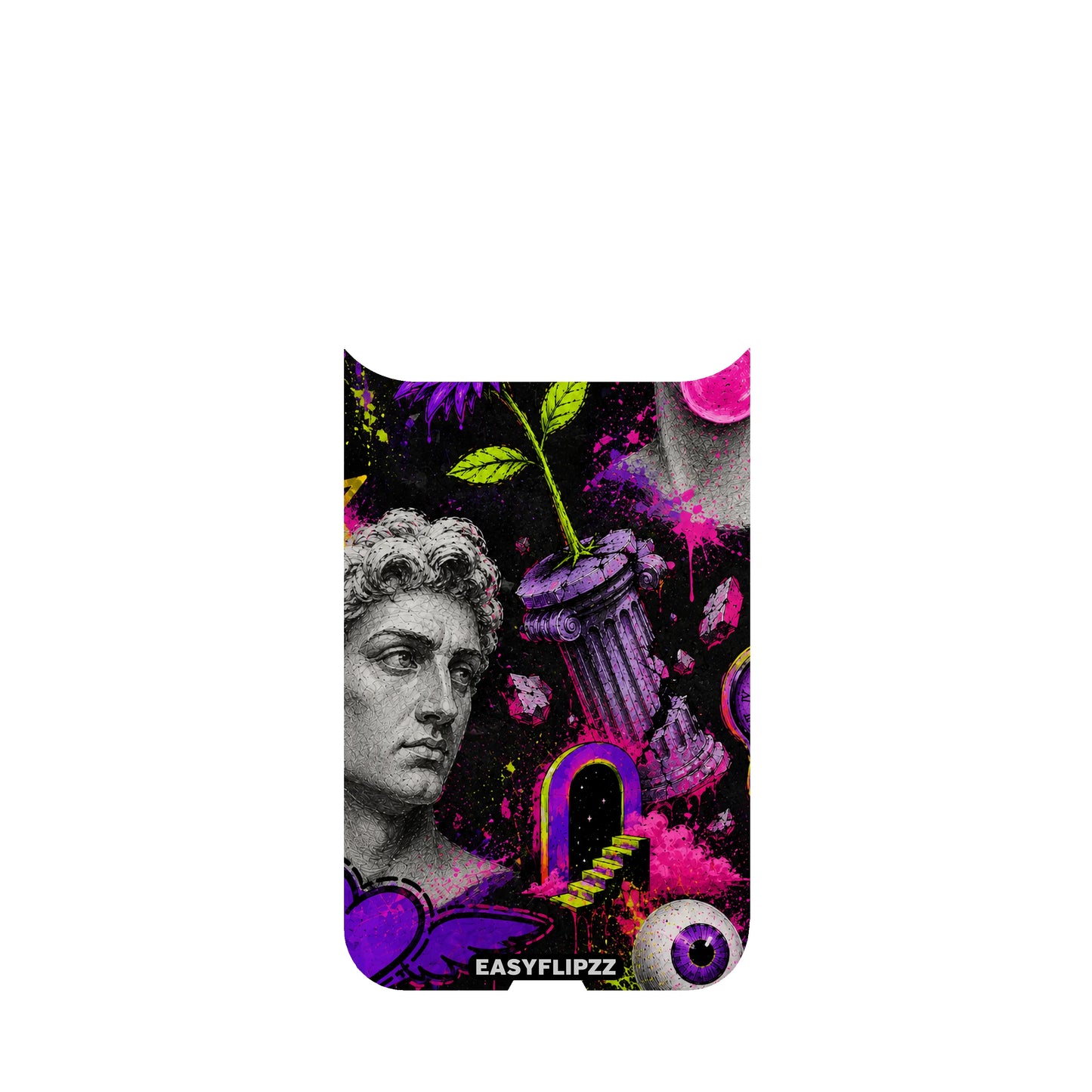 Neon Graffiti Bust Backflipzz - iPhone 17 Pro
