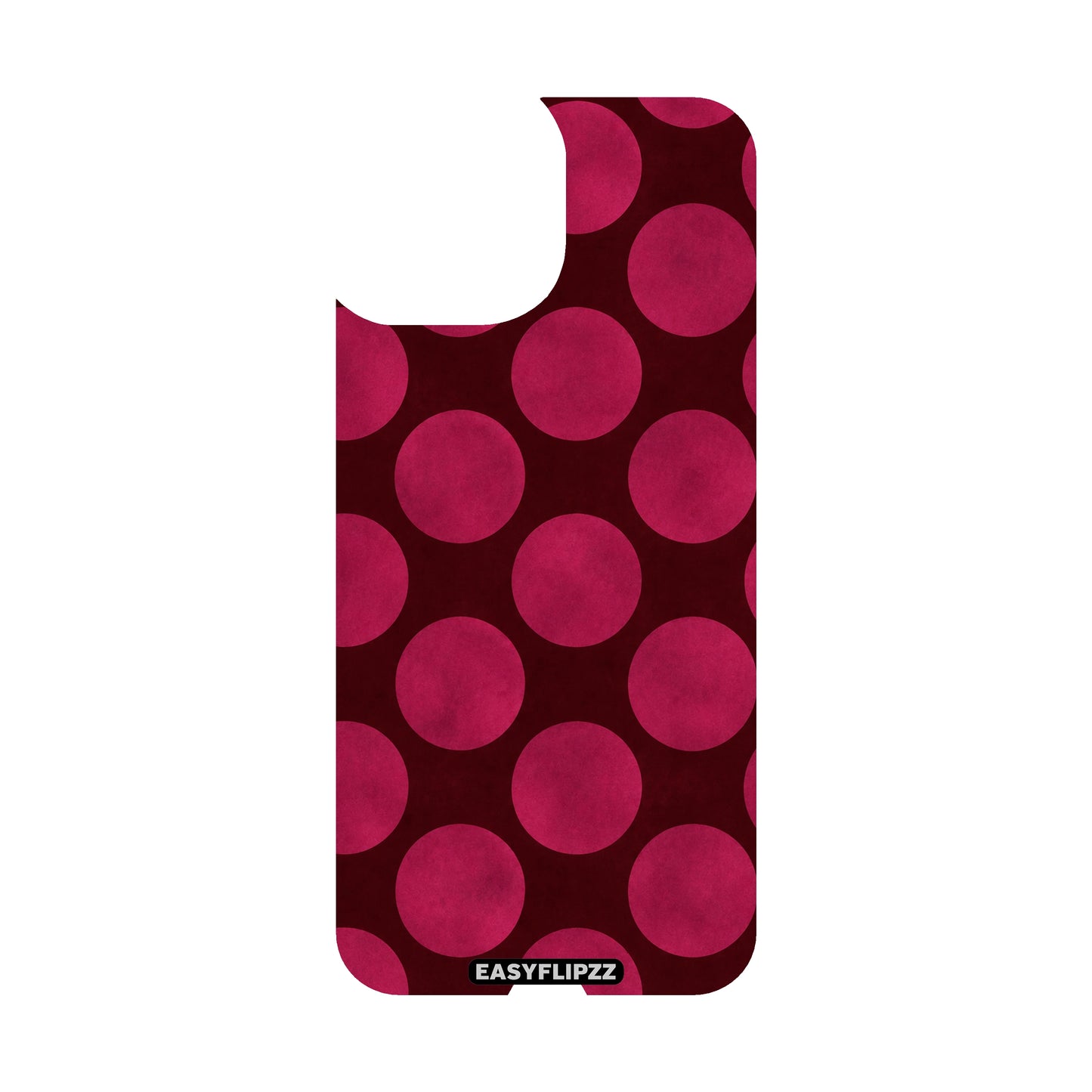 Polkadot Couture Burgundy Backflipzz - iPhone 15 Plus