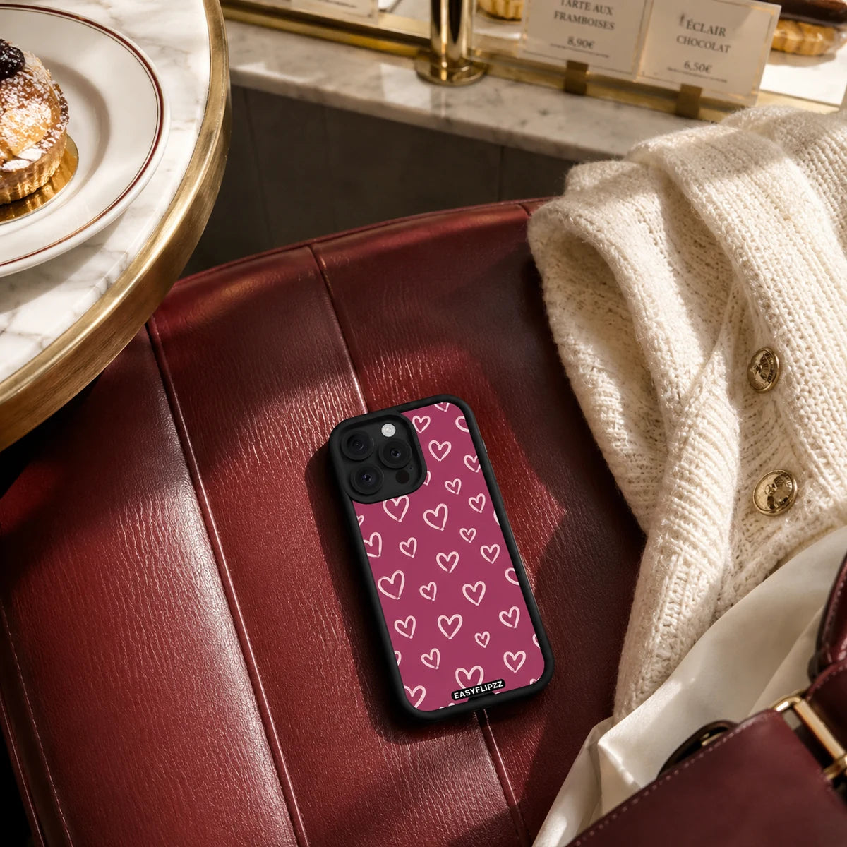 EasyFlipzz gallery lifestyle Berry Hearts Black Base Set