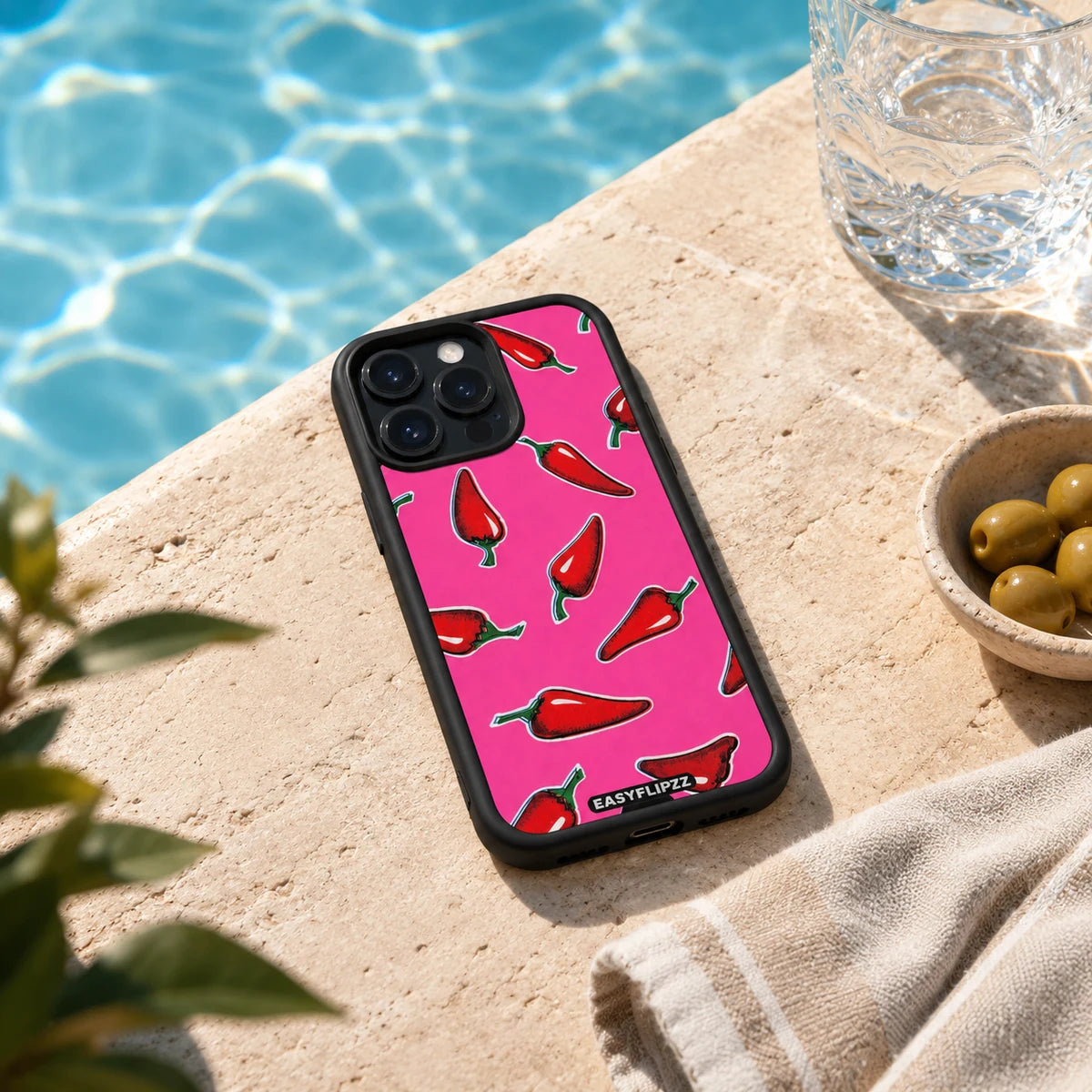 EasyFlipzz gallery lifestyle Pink Chili Black Base Set