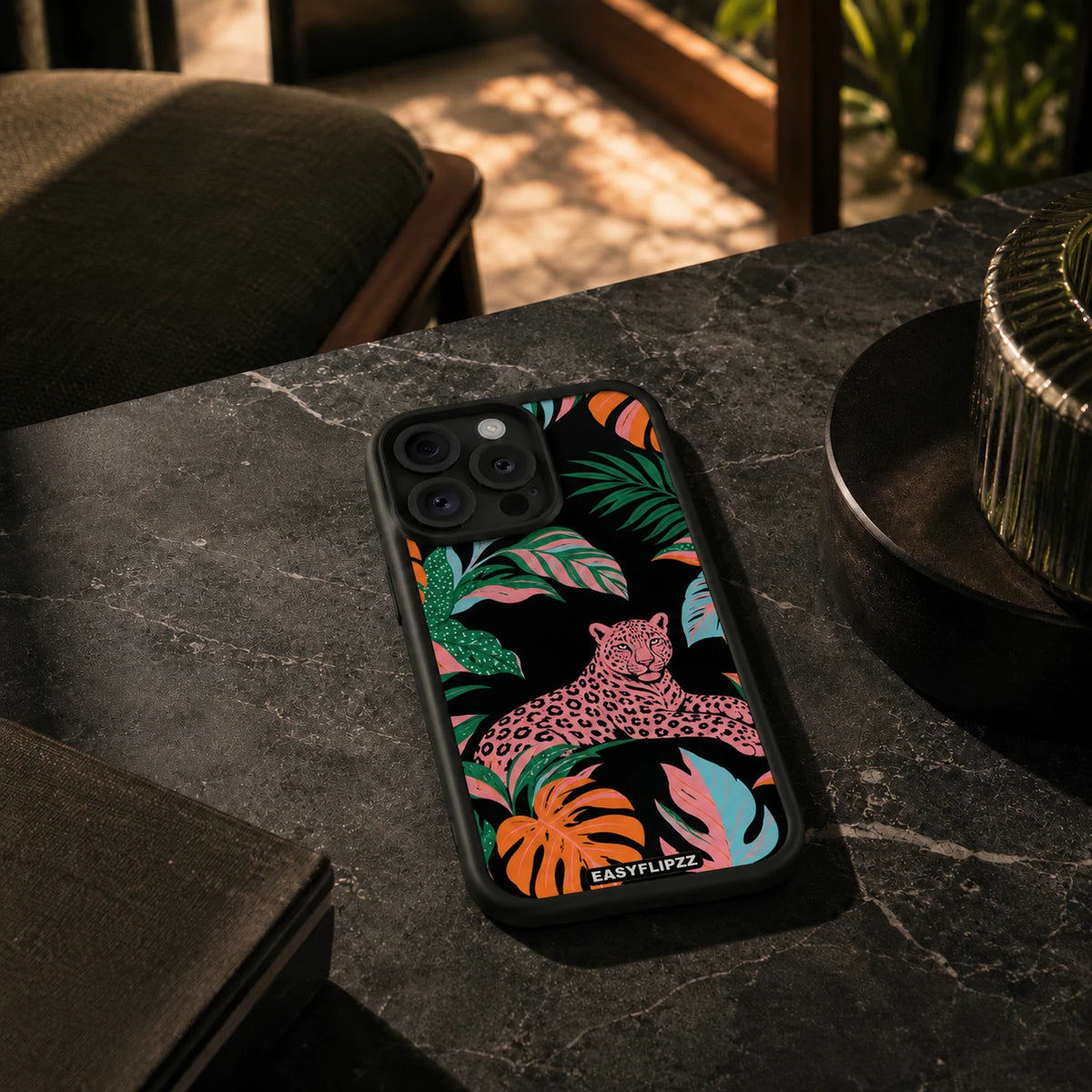 EasyFlipzz gallery lifestyle Jungle Blush Black Base Set