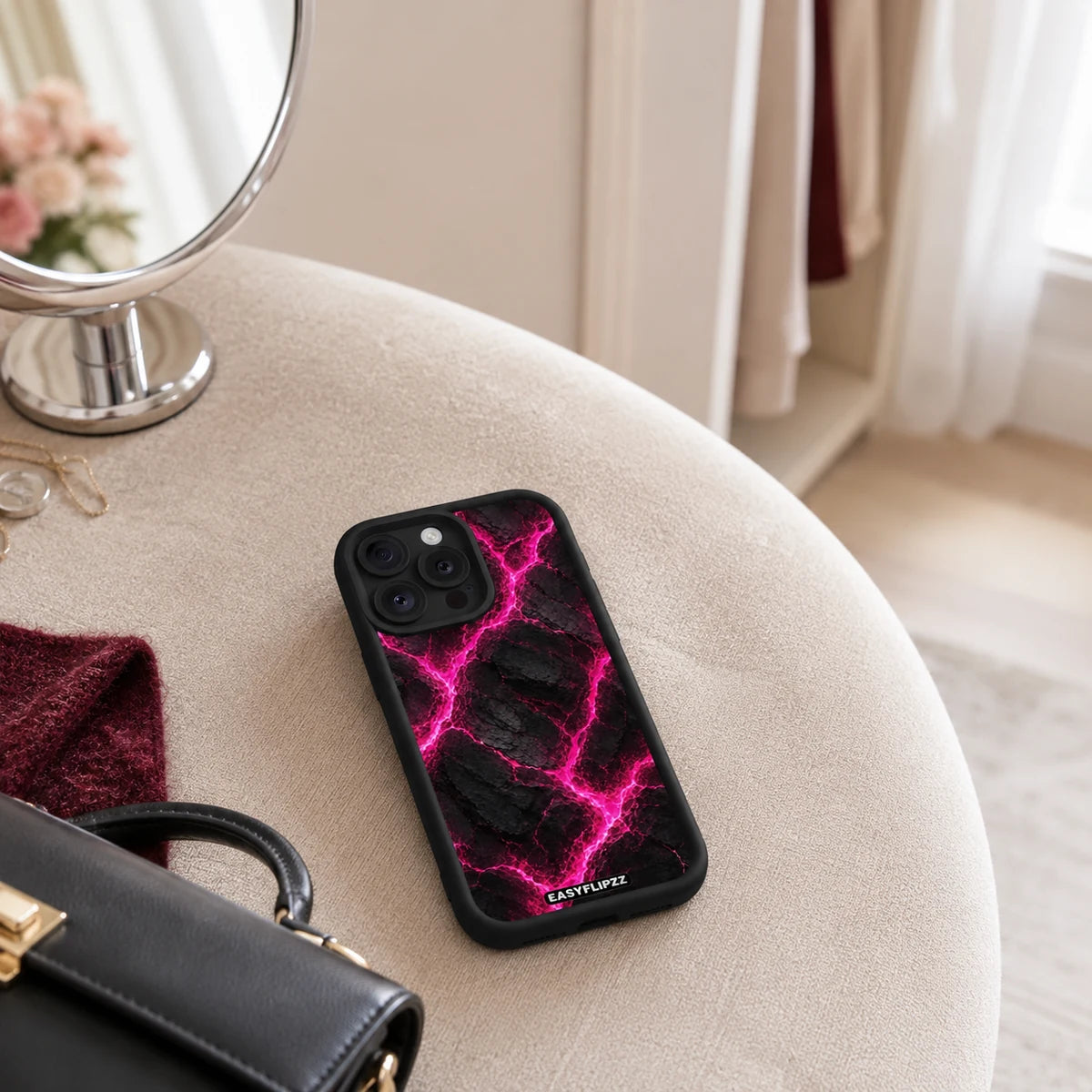 EasyFlipzz gallery lifestyle Pink Lava Black Base Set