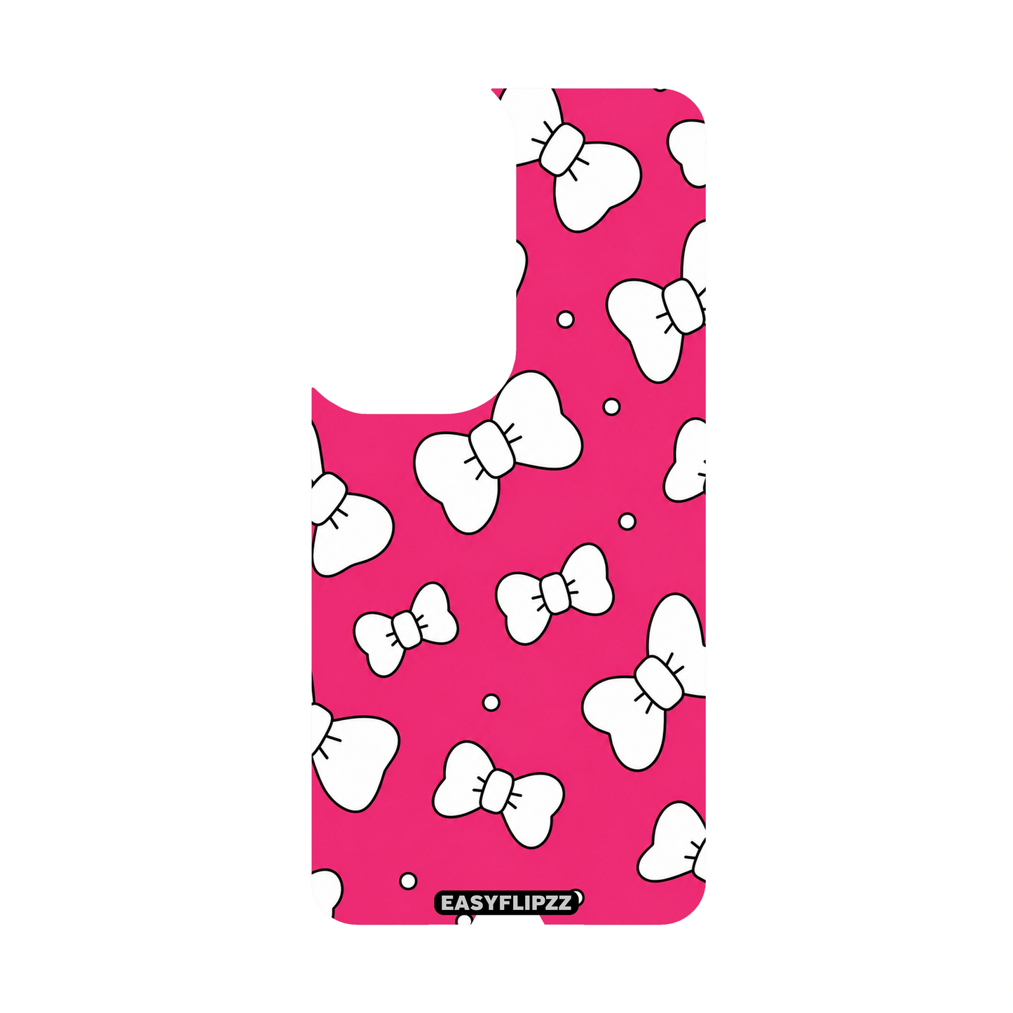 White Bow Pop Backflipzz - S23 Plus