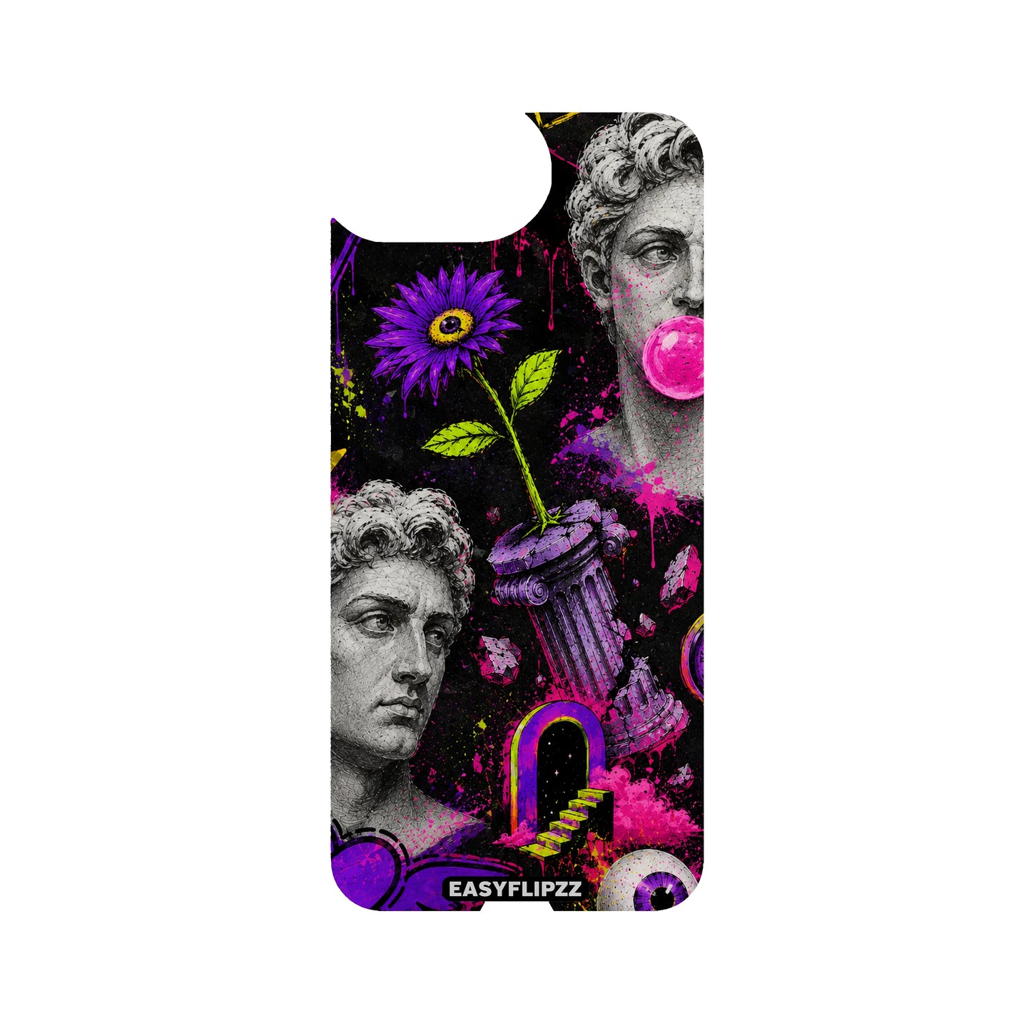 Neon Graffiti Bust Backflipzz - iPhone 16e