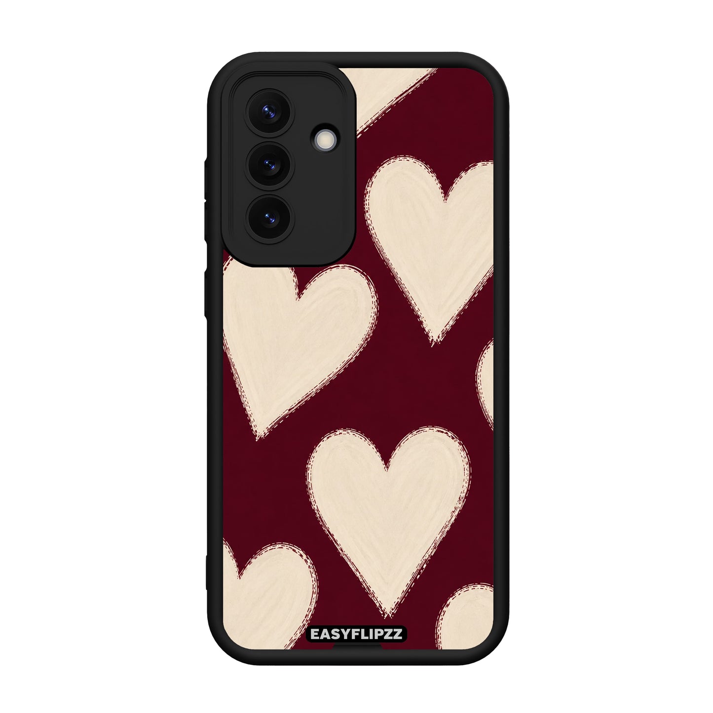 Burgundy Hearts - A16