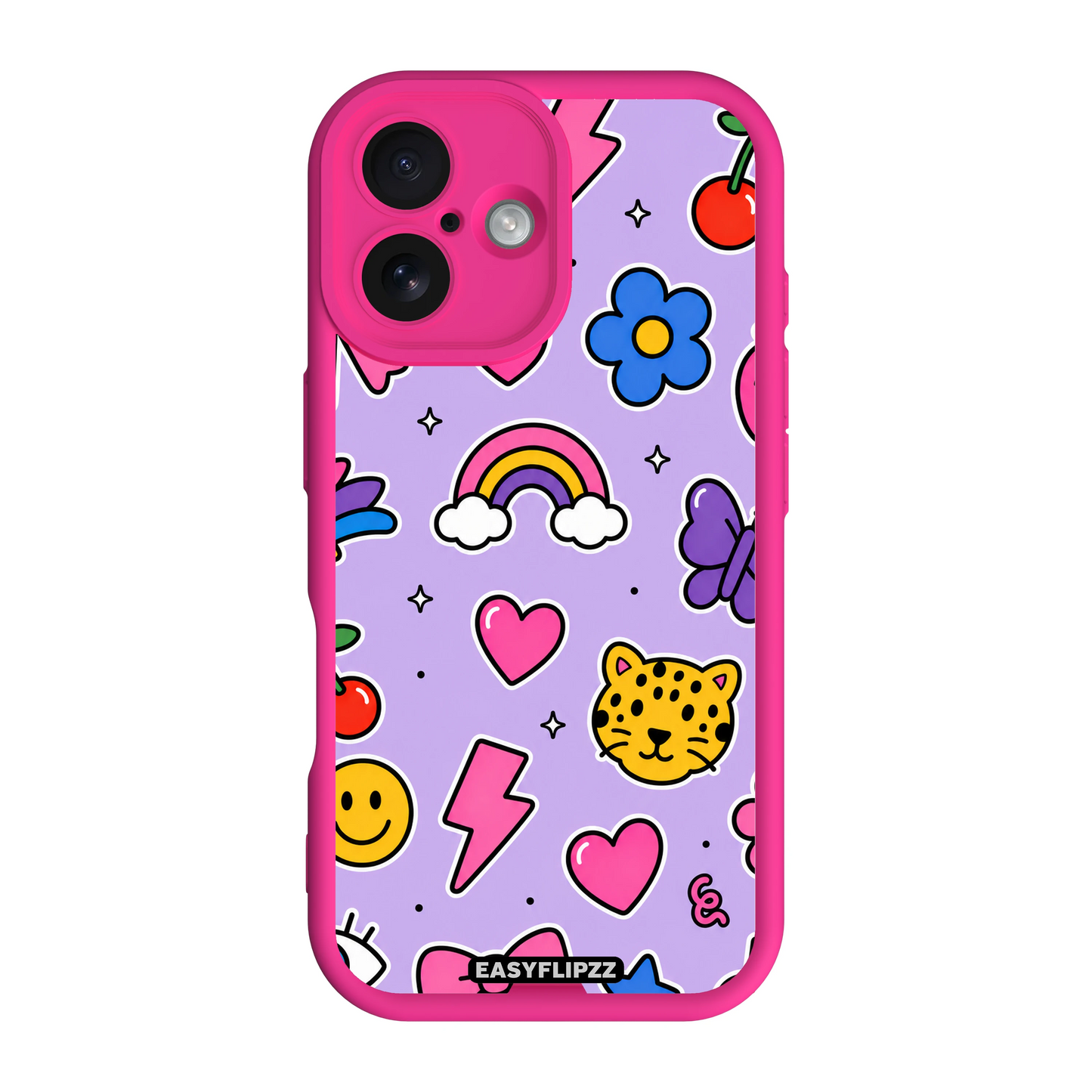 Lavender Sticker Pop - iPhone 16