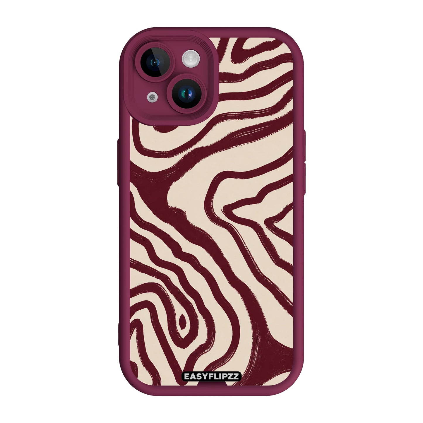 Burgundy Flow - iPhone 15 Plus
