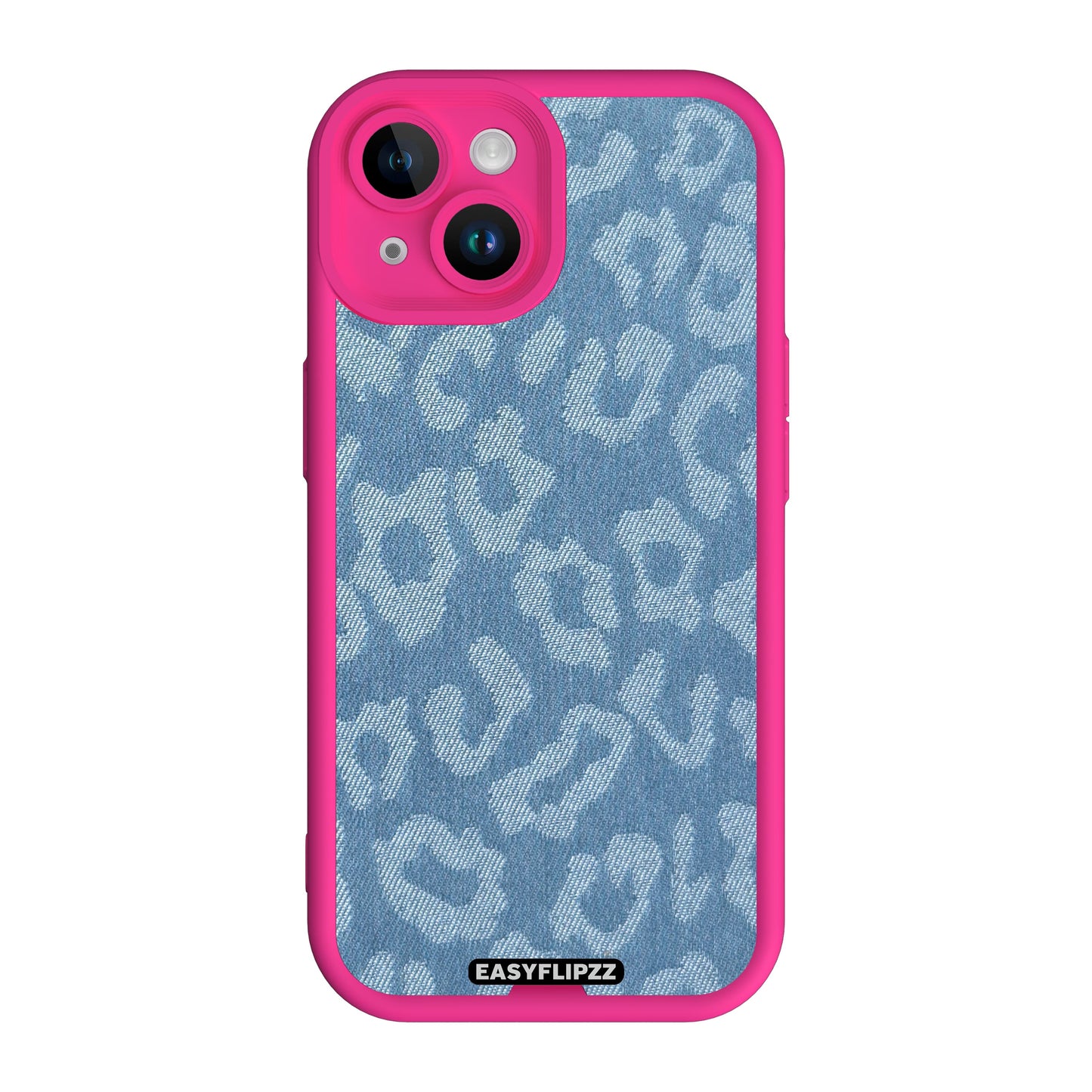iPhone 14 Plus | Pink | Jeans Jacquard Medium Leopard | Base Set