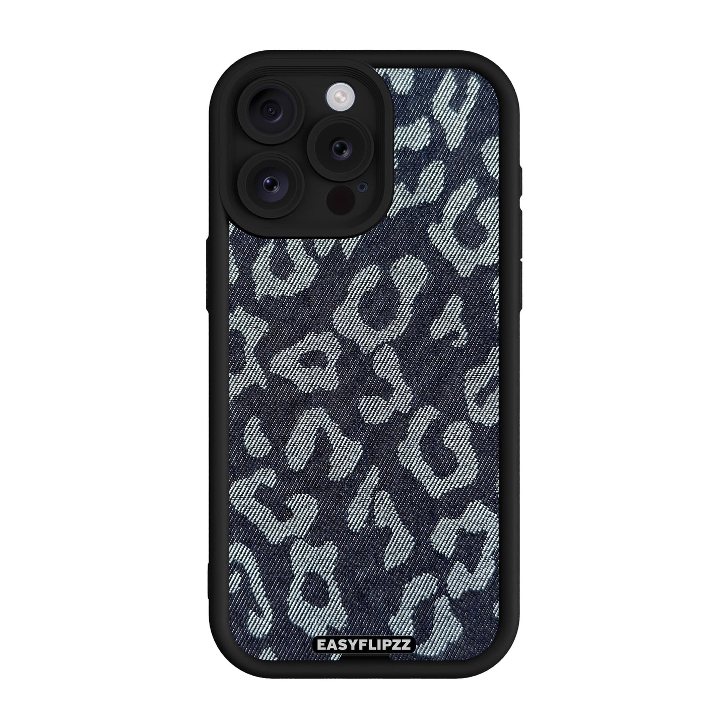 iPhone 16 Pro Max | Black | Jeans Jacquard Dark Leopard | Base Set