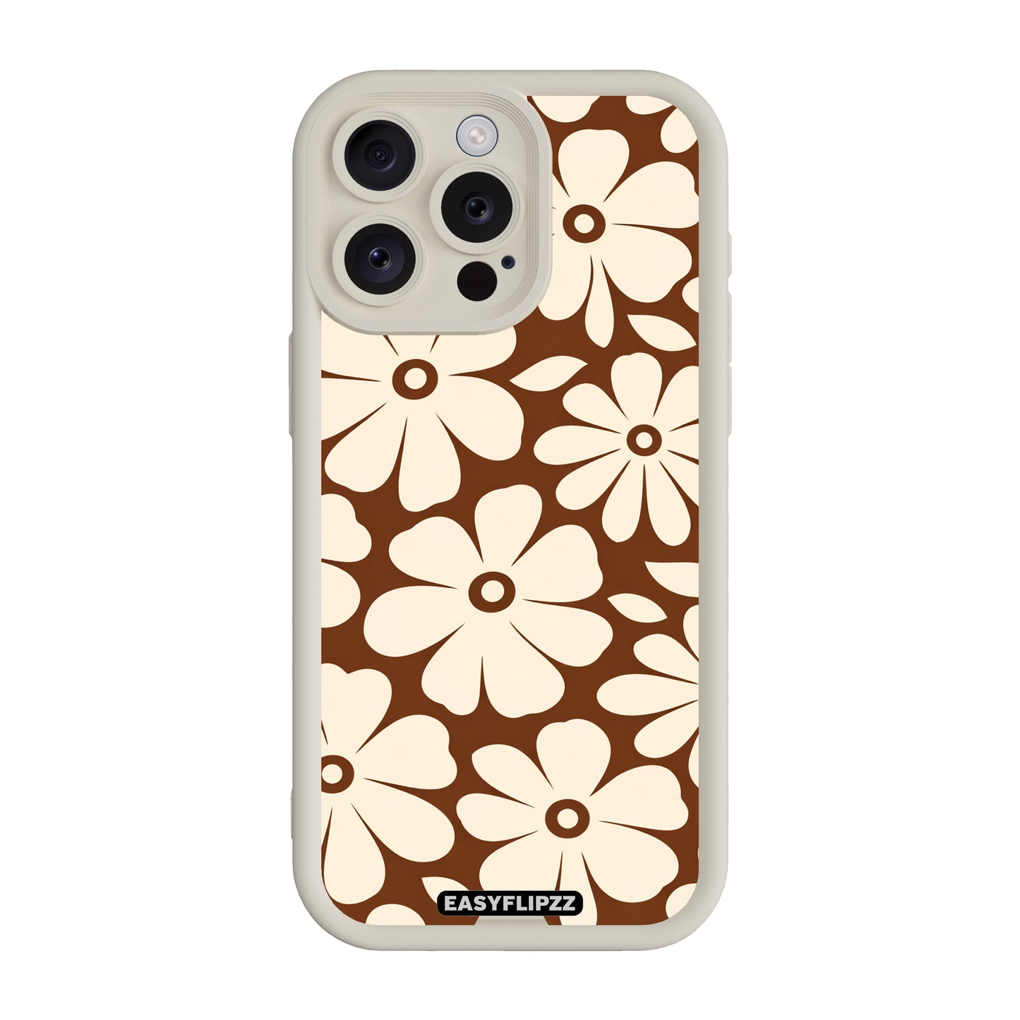iPhone 14 Pro | White | Flower Pop Brown | Base Set