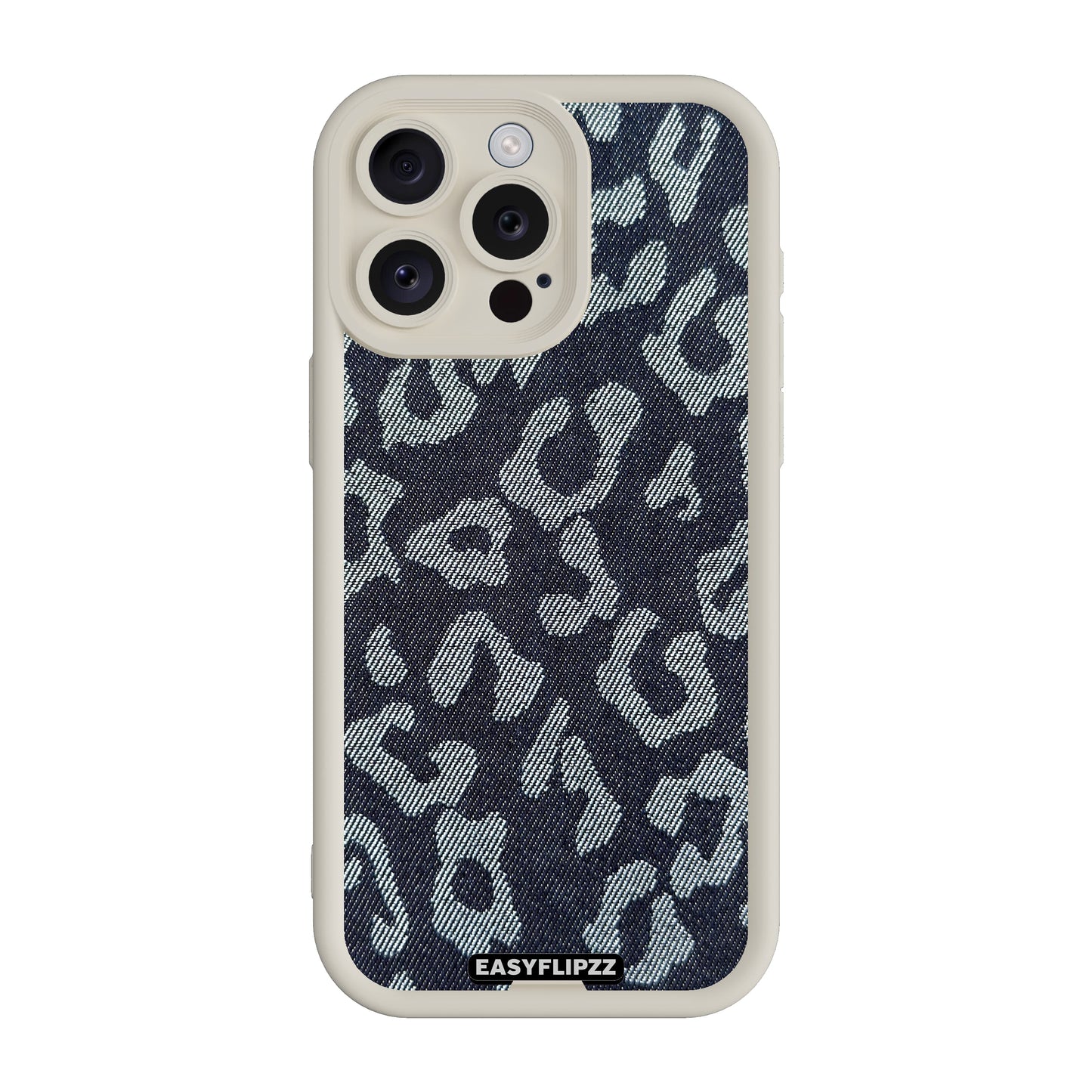 iPhone 13 Pro Max | White | Jeans Jacquard Dark Leopard | Base Set