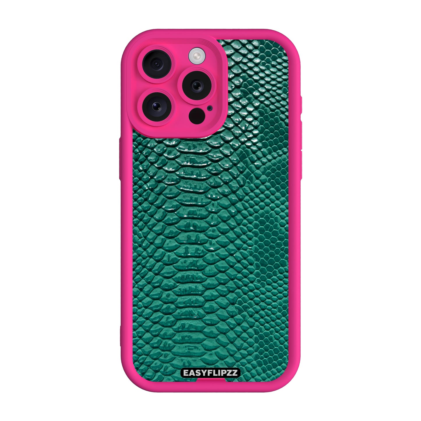 iPhone 15 Pro | Pink | Leather Emerald Snake | Base Set