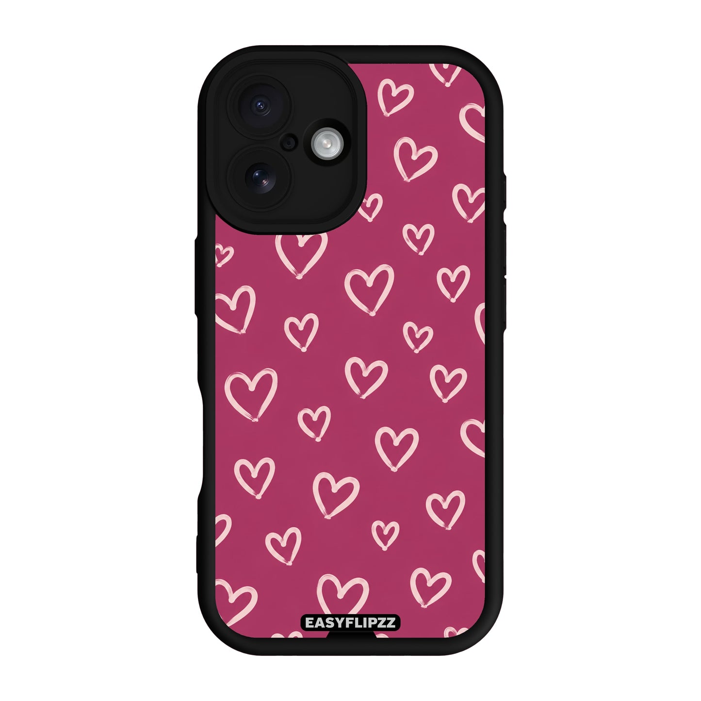 Berry Hearts - iPhone 16 Plus