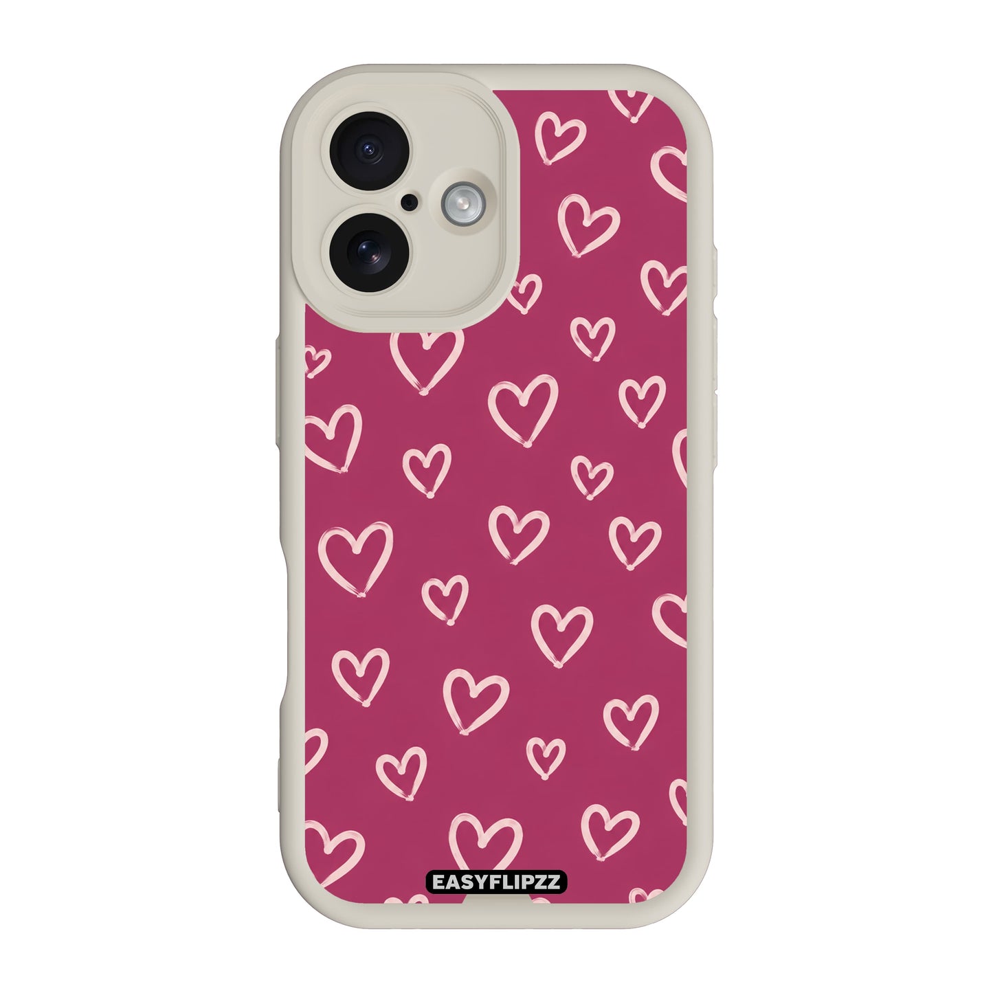 Berry Hearts - iPhone 16 Plus