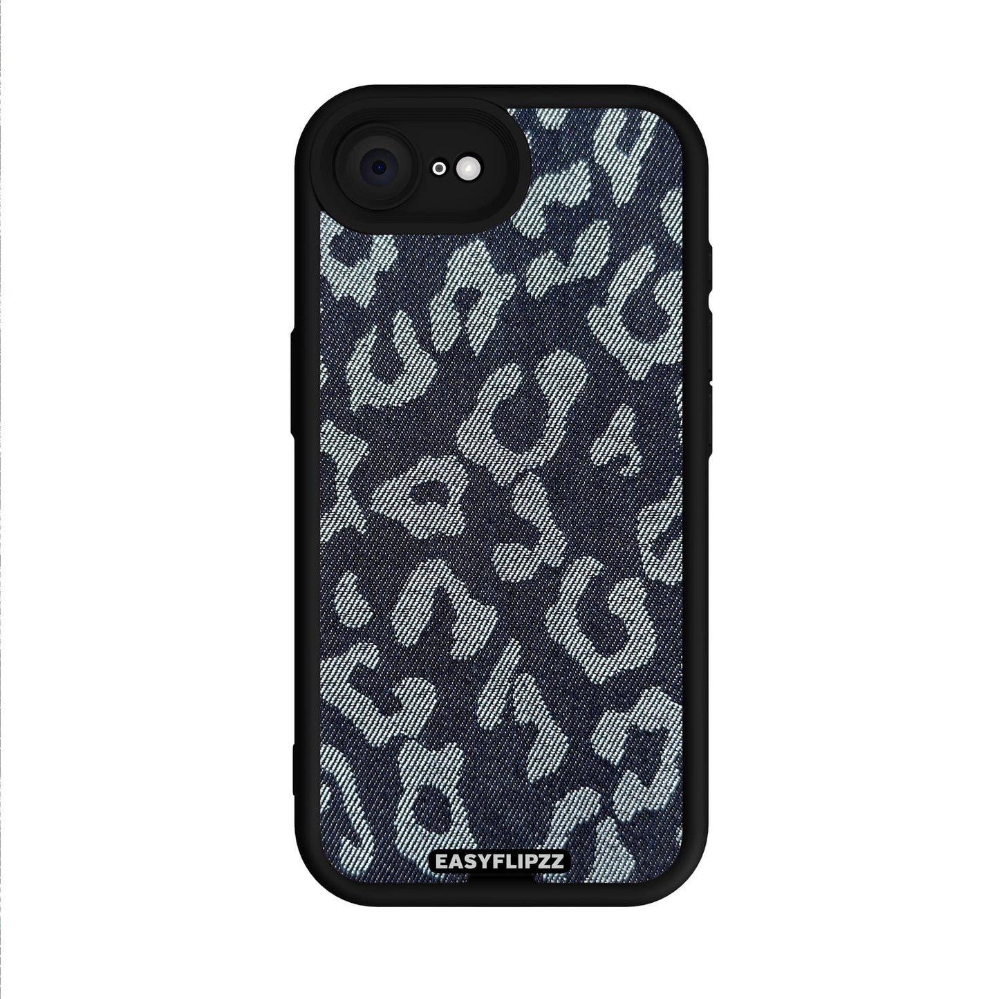iPhone 16e | Black | Jeans Jacquard Dark Leopard | Base Set