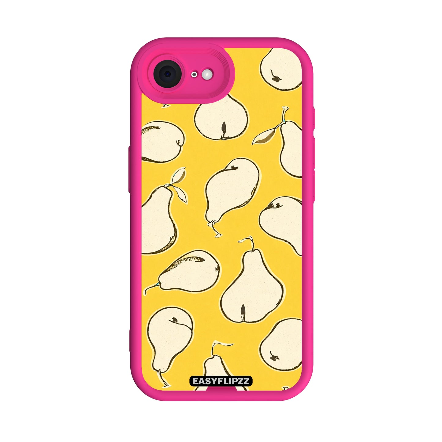 iPhone 16e | Pink | Sketch Pears Yellow | Base Set