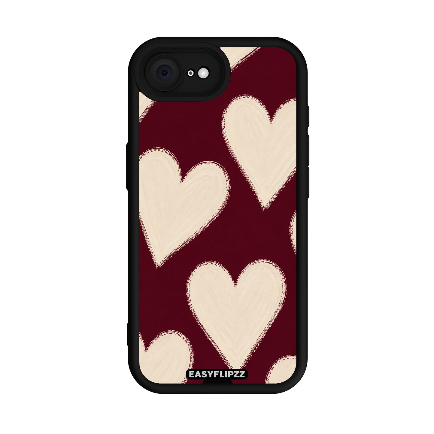 Burgundy Hearts - iPhone 16e