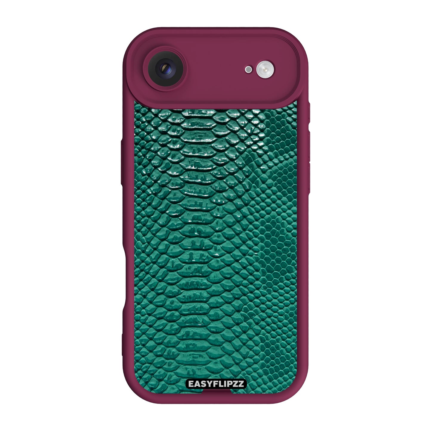 iPhone 17 Air | Burgundy | Snake Vegan Leather Emerald | Base Set