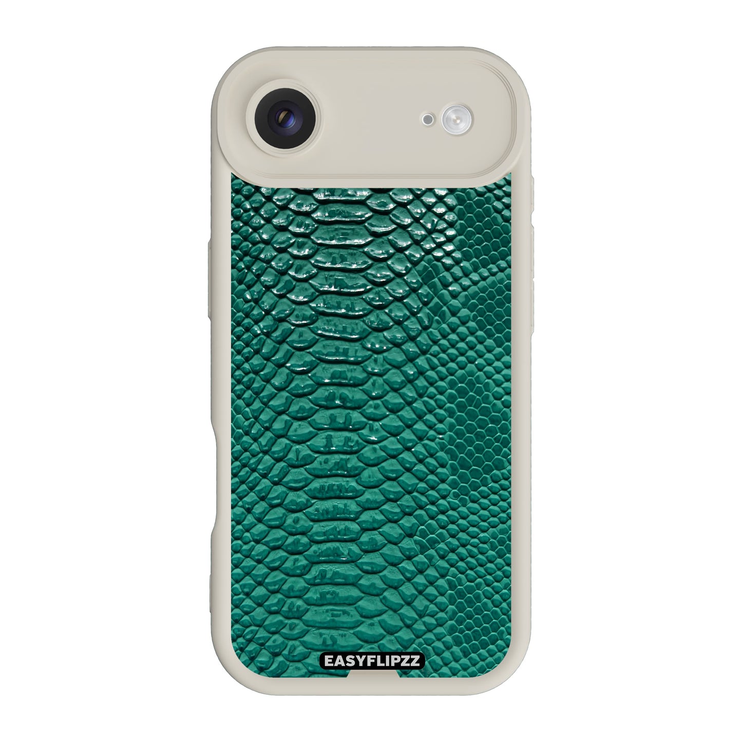 iPhone 17 Air | White | Snake Vegan Leather Emerald | Base Set