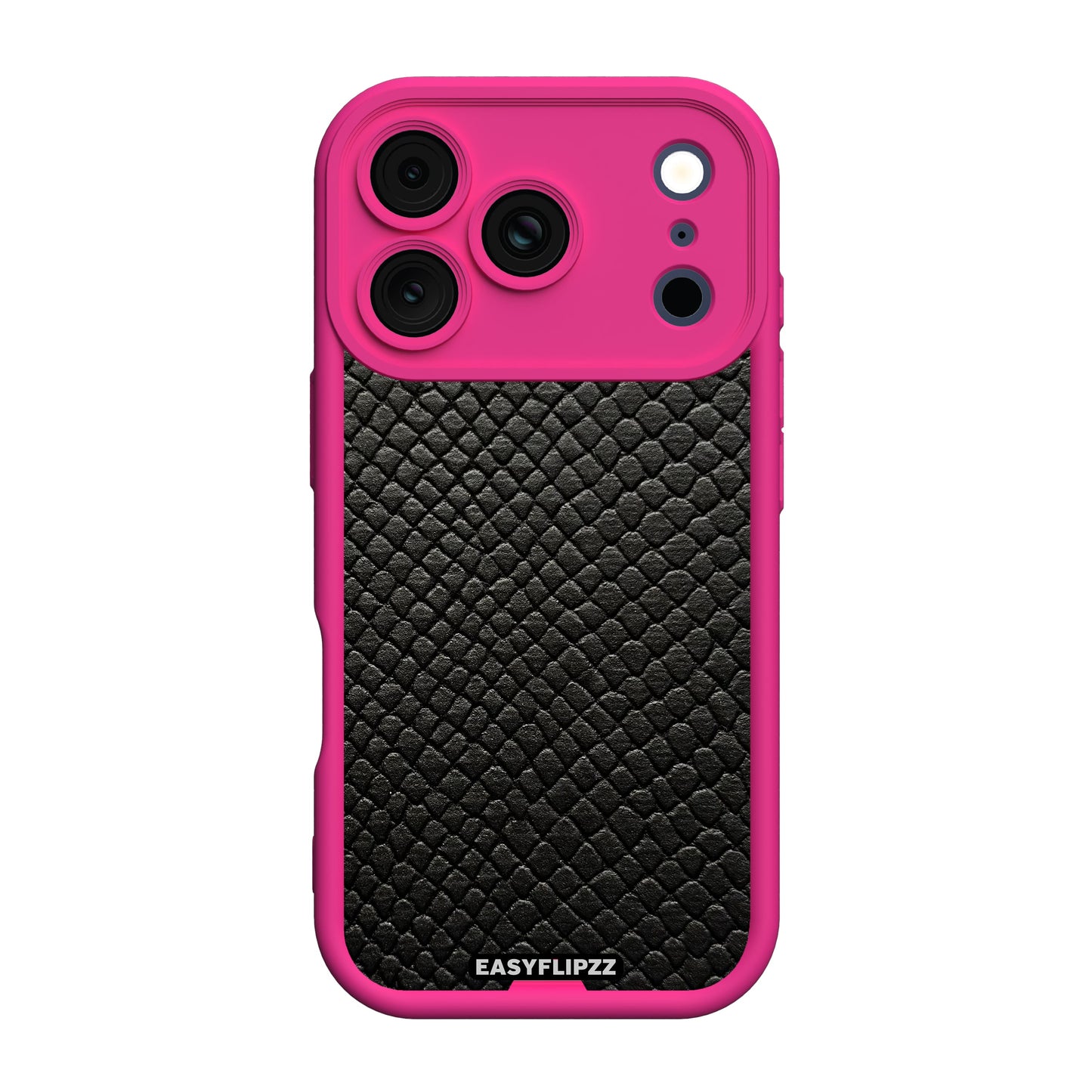 iPhone 17 Pro Max | Pink | Leather Black Snake | Base Set
