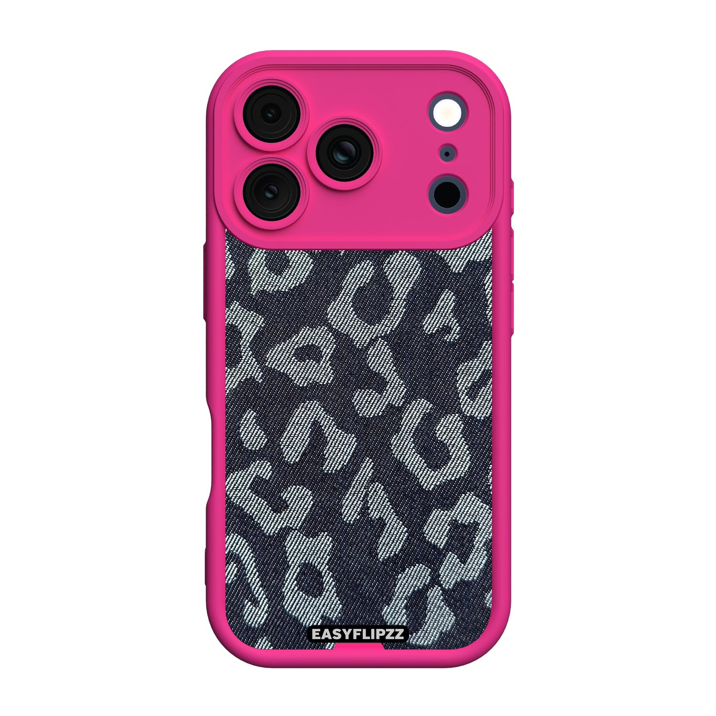 iPhone 17 Pro Max | Pink | Jeans Jacquard Dark Leopard | Base Set
