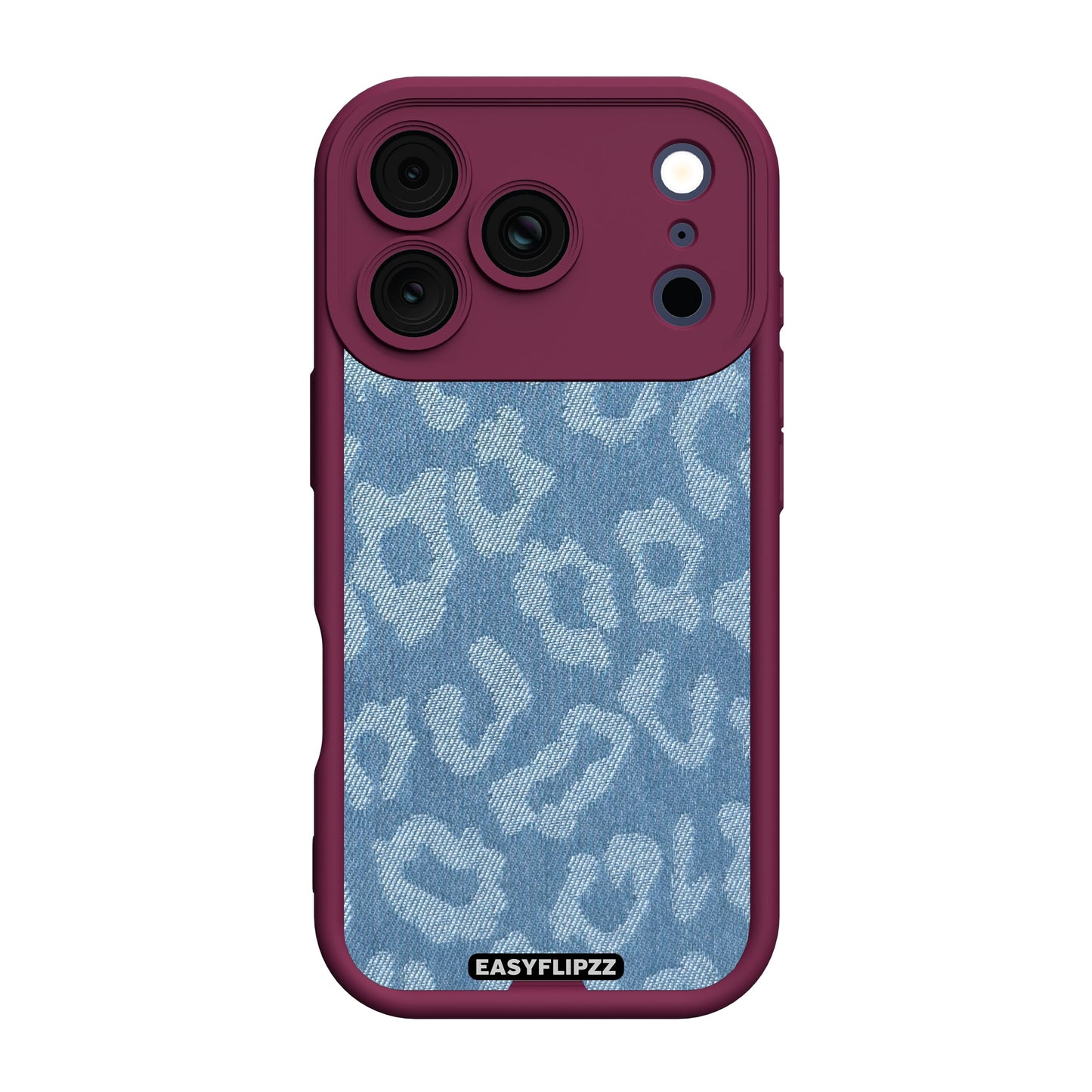 iPhone 17 Pro | Burgundy | Jeans Jacquard Medium Leopard | Base Set