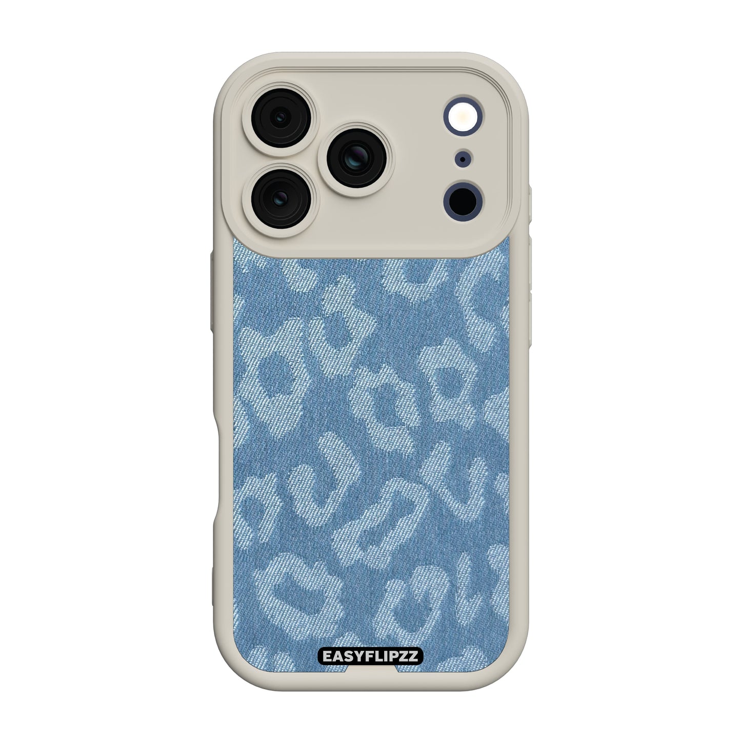 iPhone 17 Pro Max | White | Jeans Jacquard Medium Leopard | Base Set