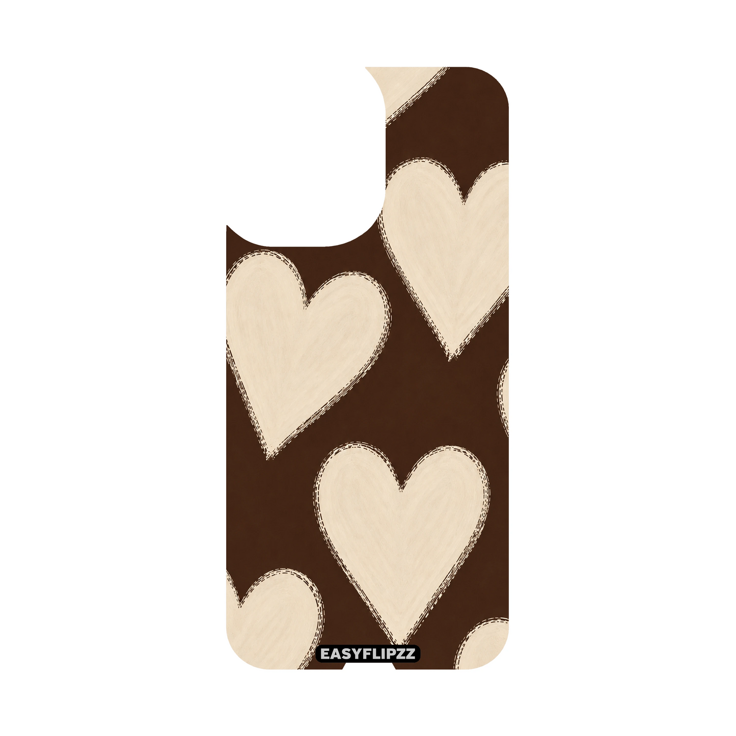 Mocha Hearts Backflipzz - iPhone 16 Plus