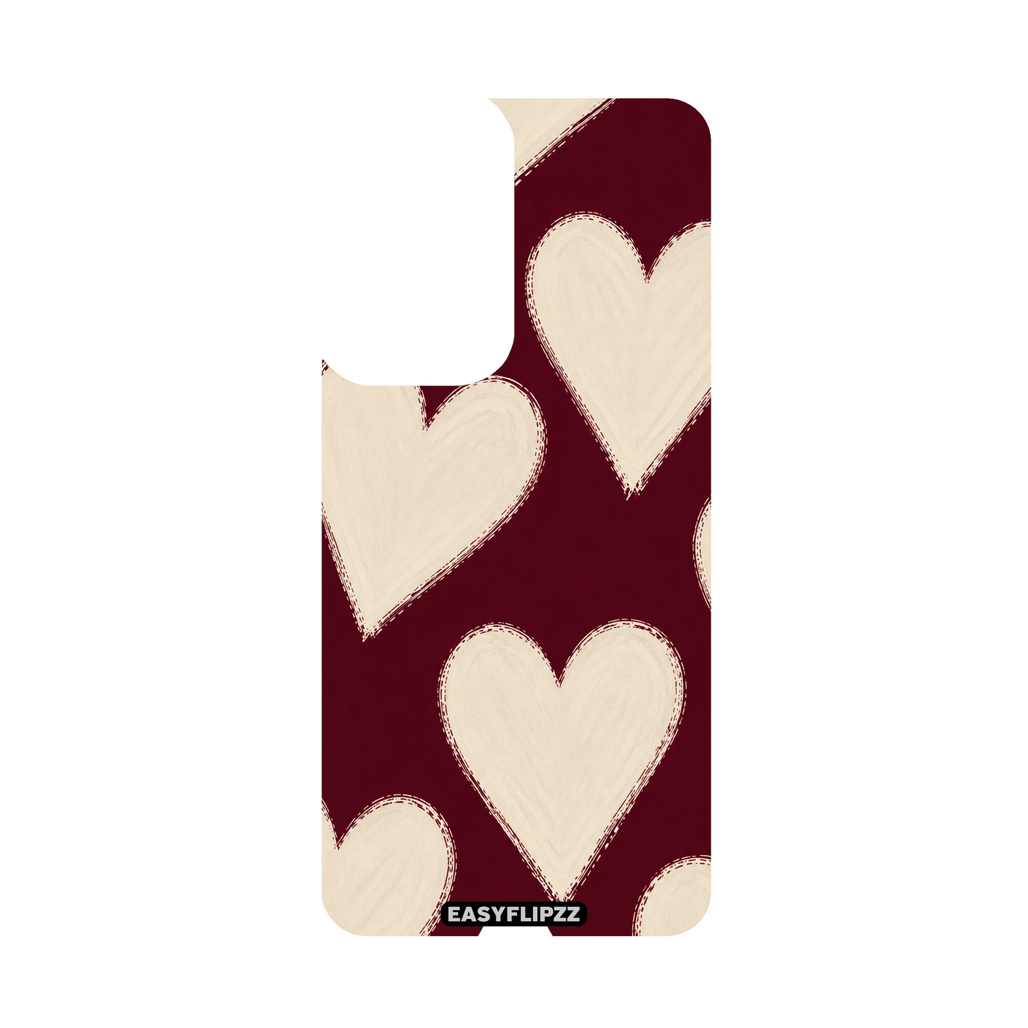 Burgundy Hearts Backflipzz - A27