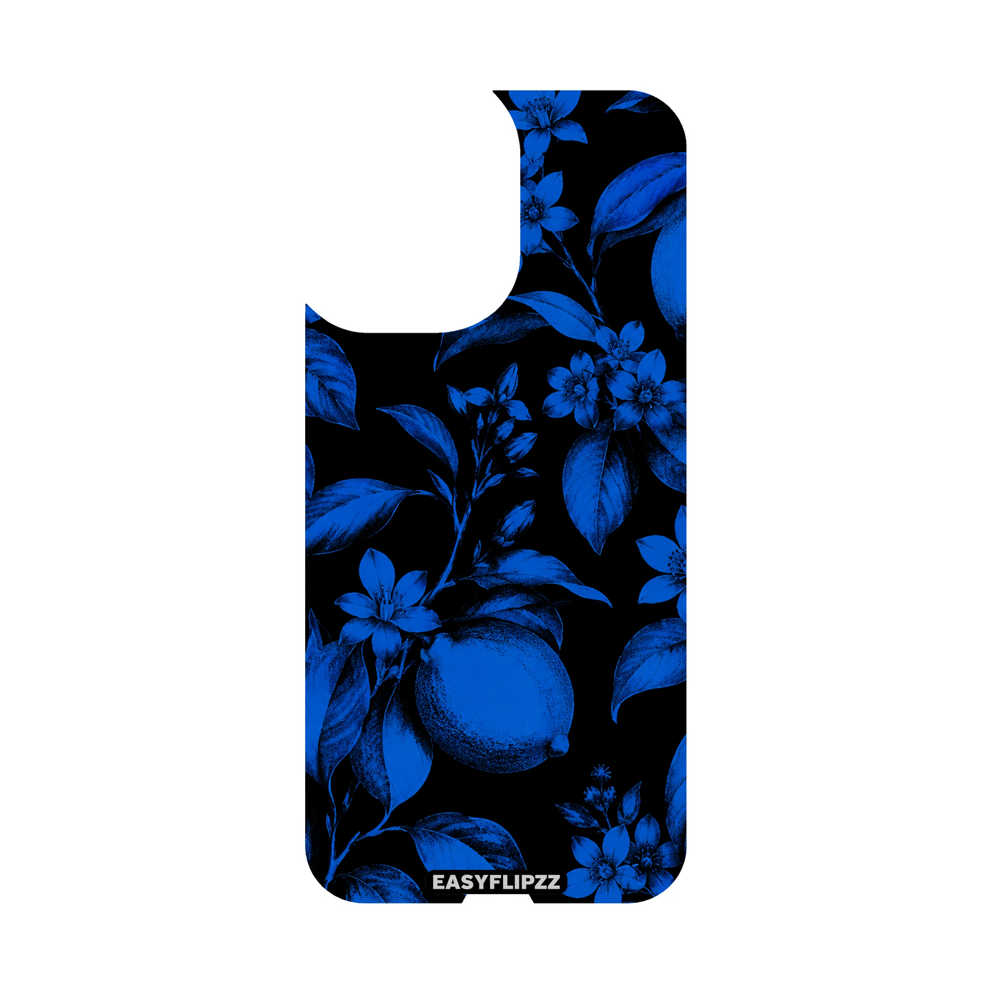 Blue Floral Elegance Backflipzz - iPhone 16 Plus